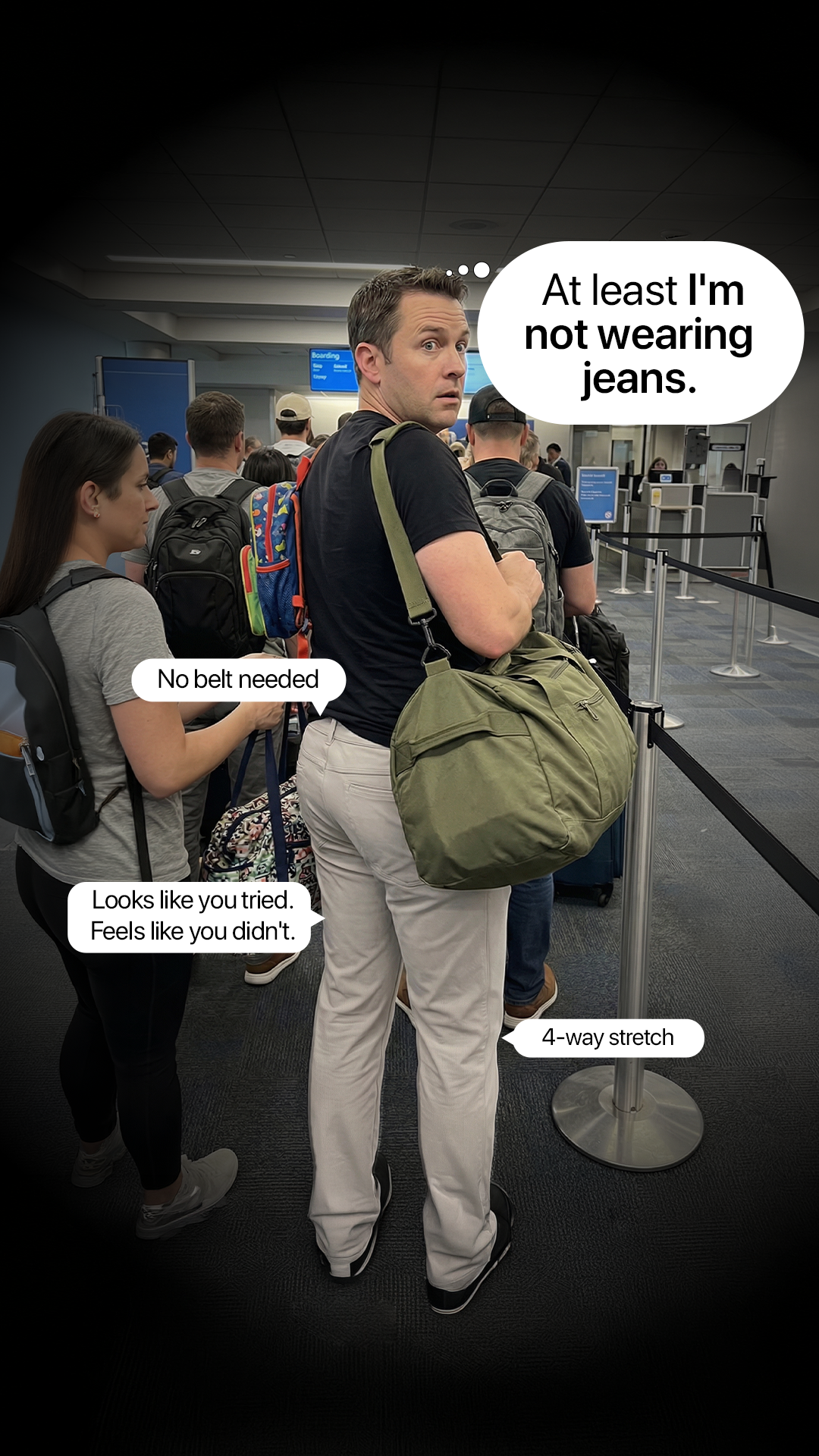 Best Travel Pants Facebook ad from Aug 3, 2026