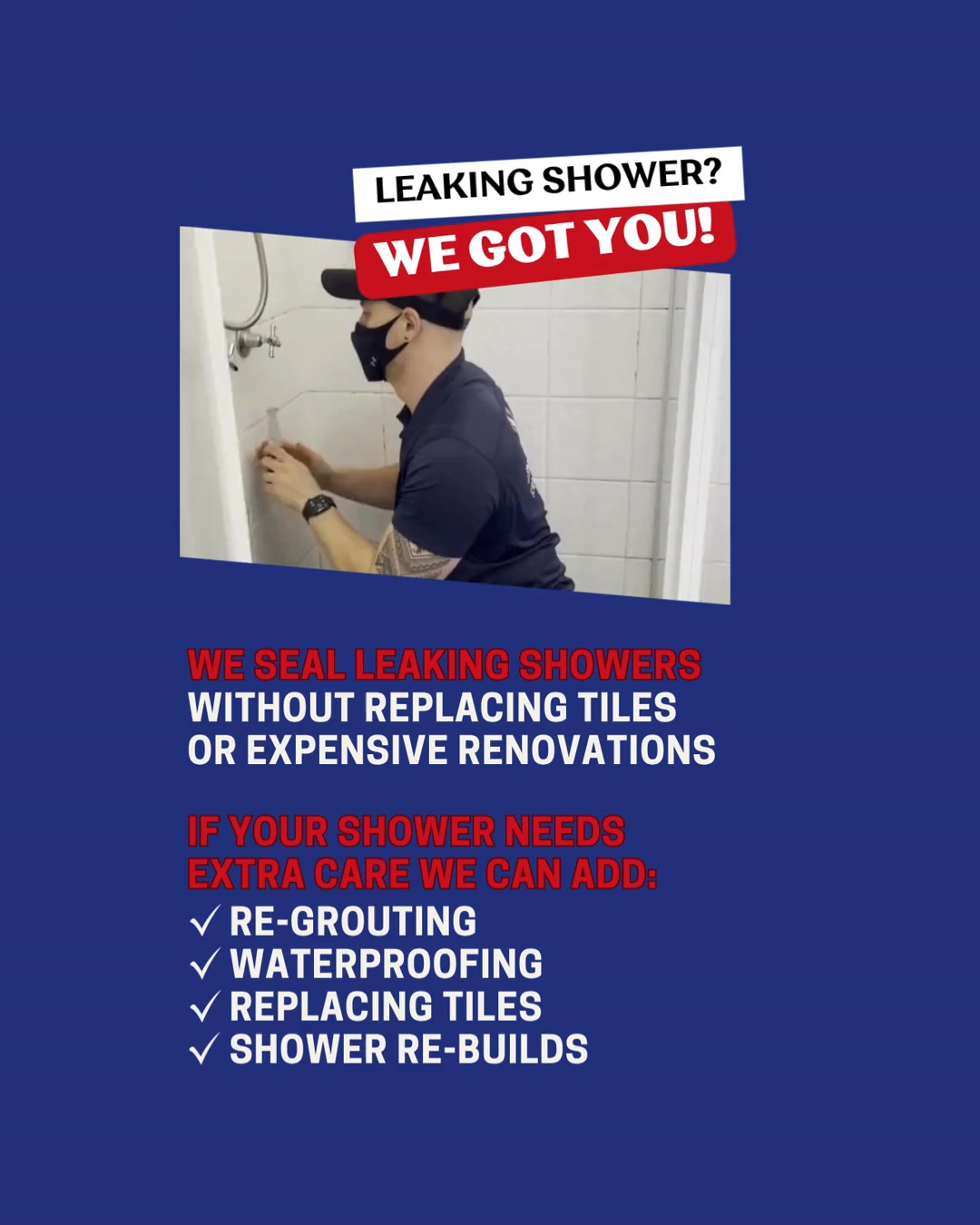 Shower Sealed Facebook ad from Jun 3, 2026