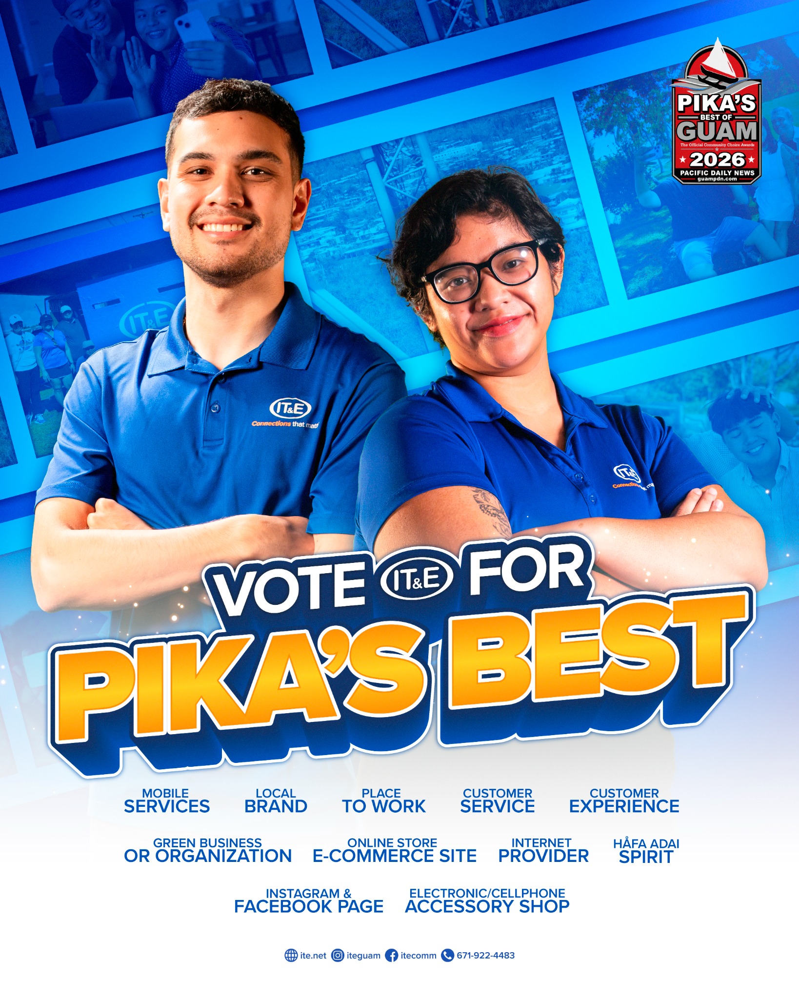IT&E Guam Facebook ad: A vote for IT&E is a vote for Connections That Matter!