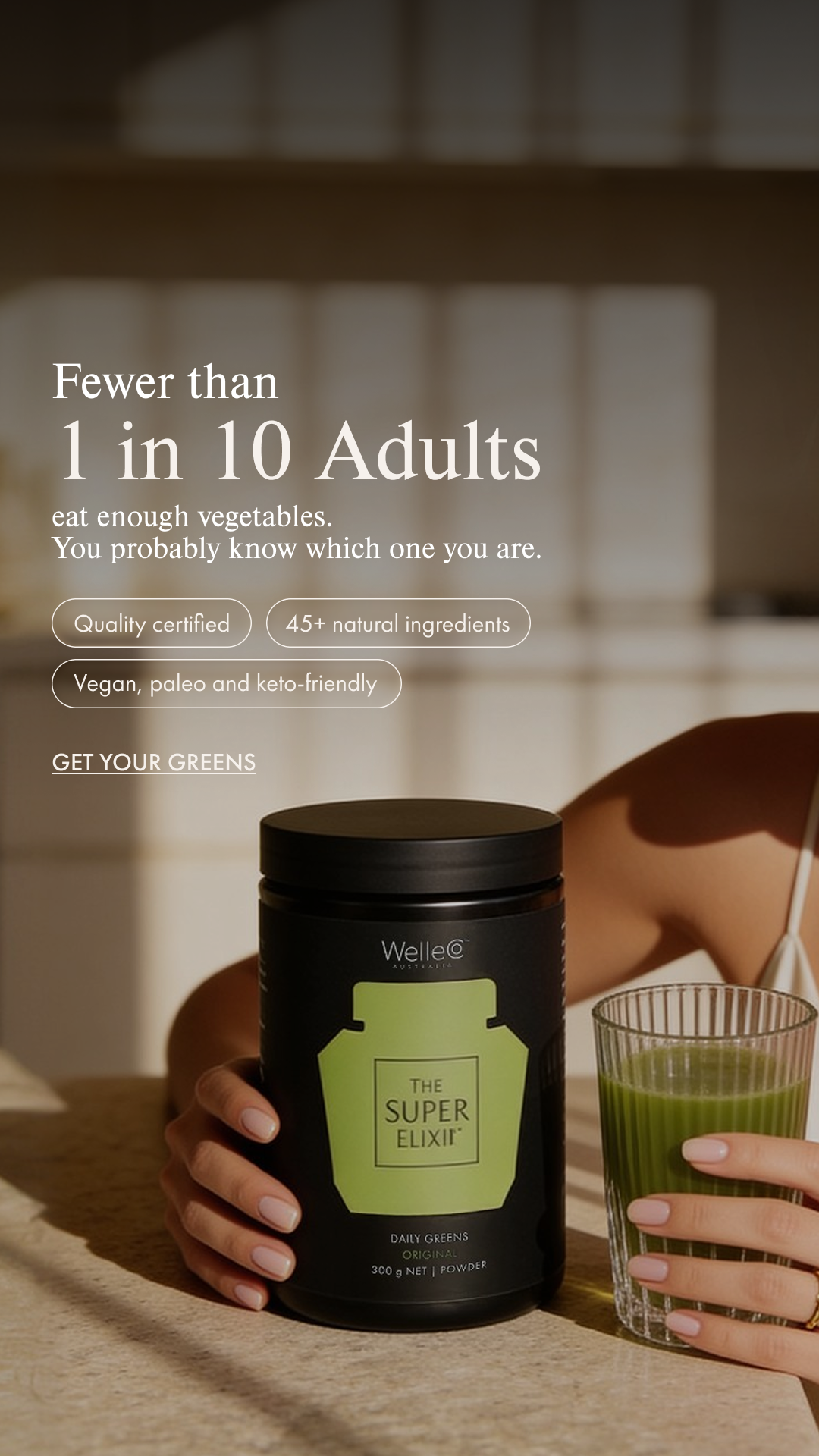 WelleCo Facebook ad