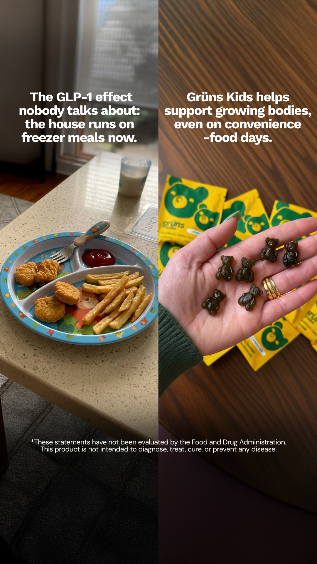 Grüns Kids Facebook ad