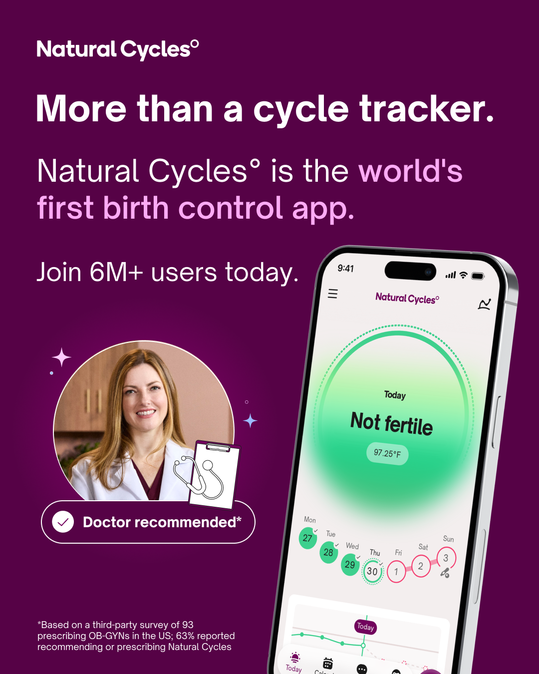 Natural Cycles Facebook ad