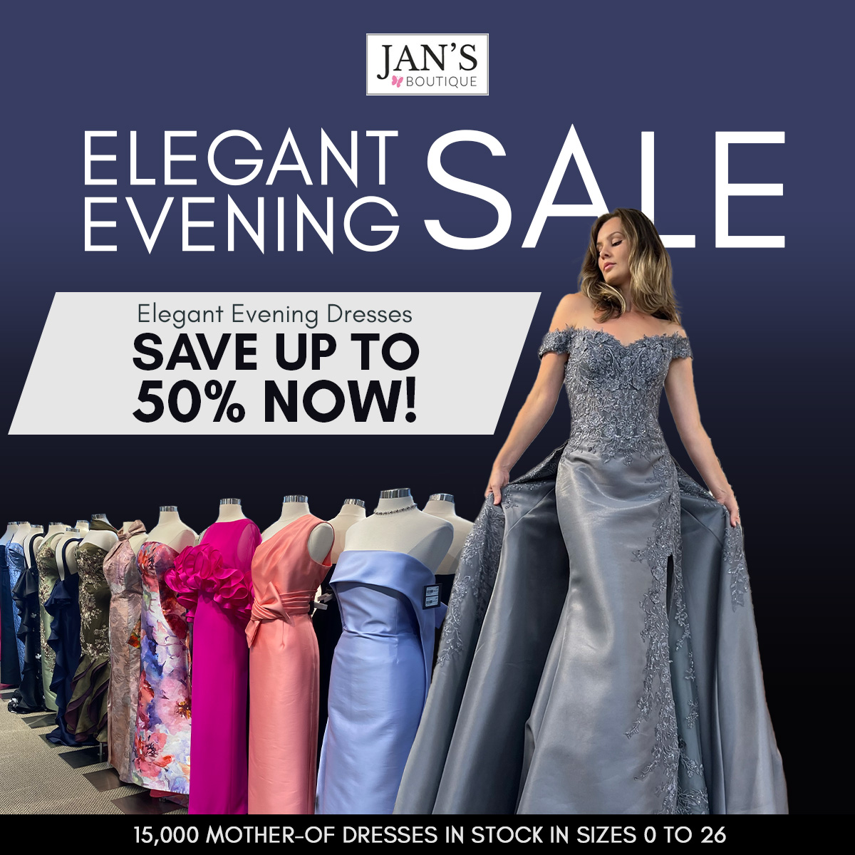 Jan's Boutique Facebook ad