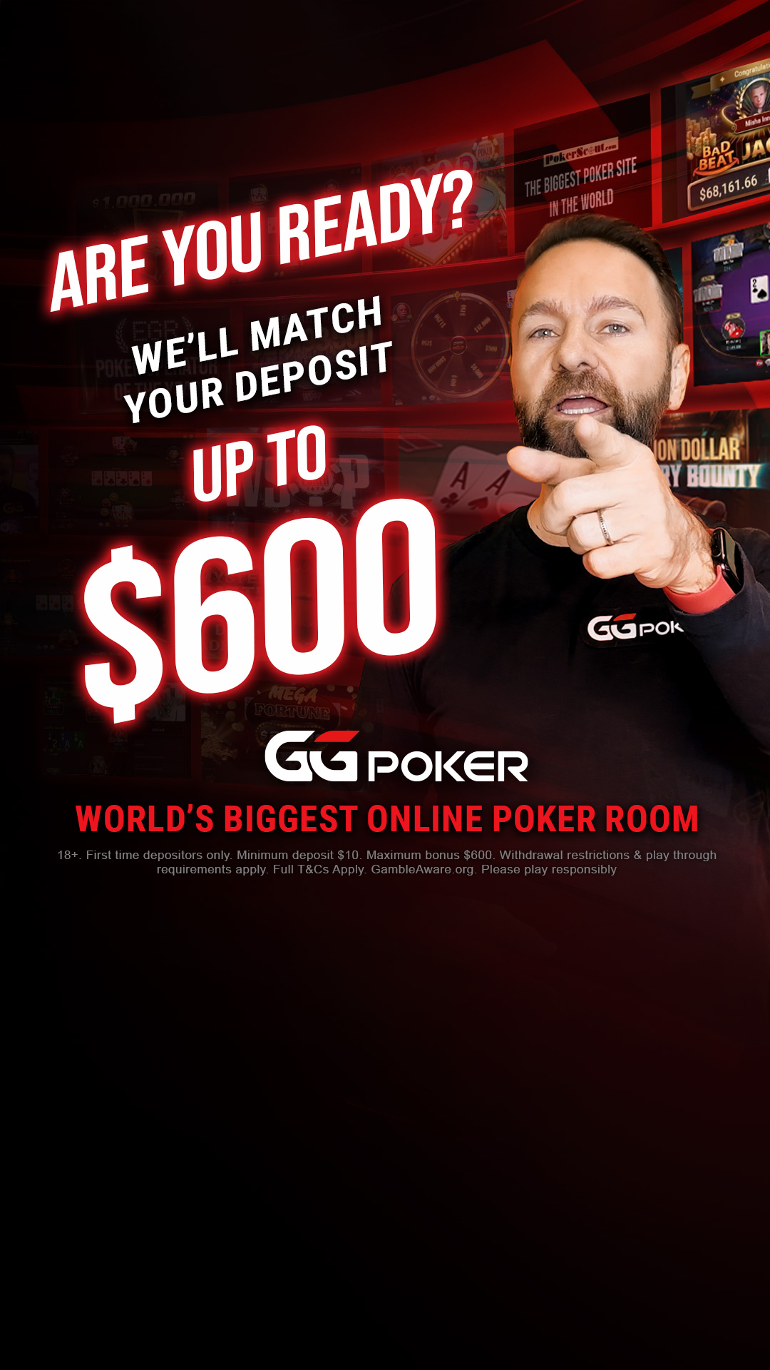 GGPoker UK Facebook ad