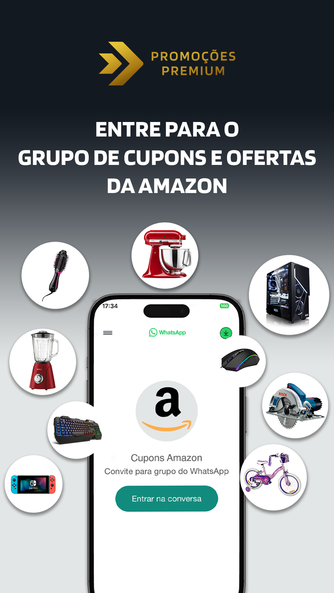 Promoções Premium Facebook ad