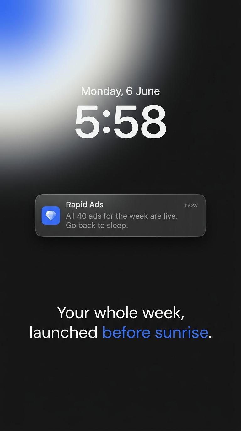 Rapid Ads Facebook ad