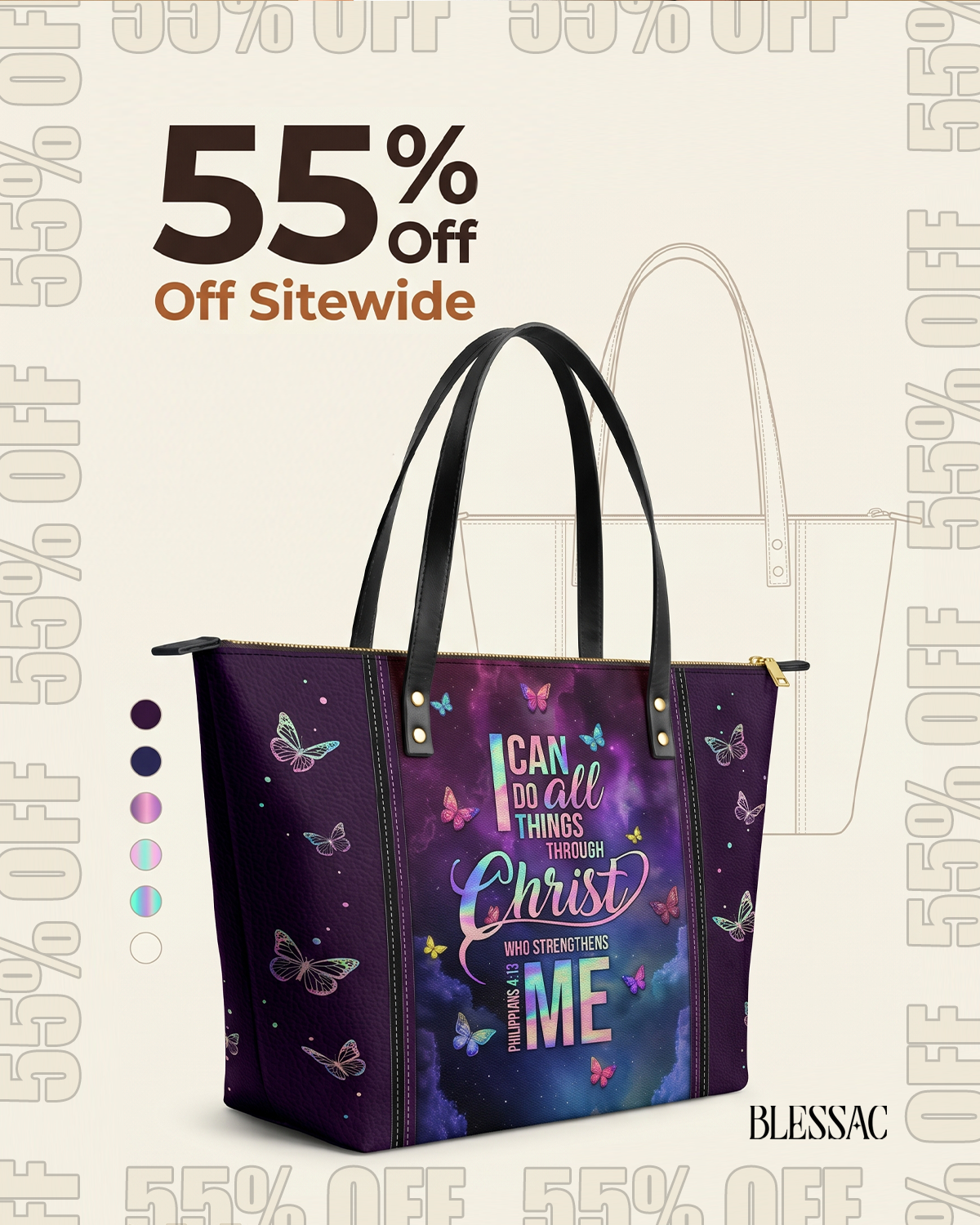 Blessac - Leather Handbags Inspired by Bible Verses Facebook ad