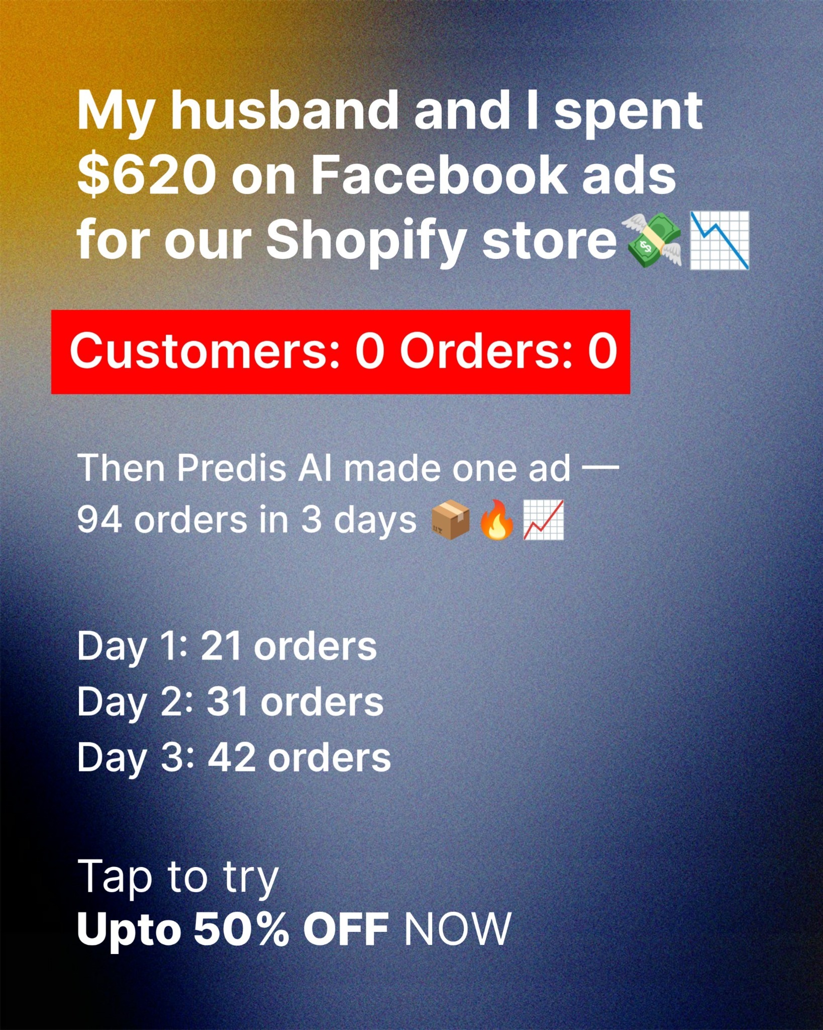 Predis.ai Facebook ad