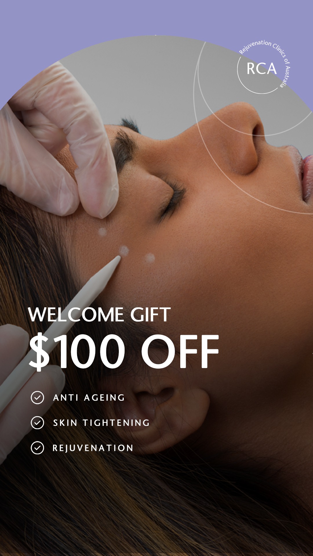 Rejuvenation Clinics of Australia Facebook ad from Aug 17, 2025