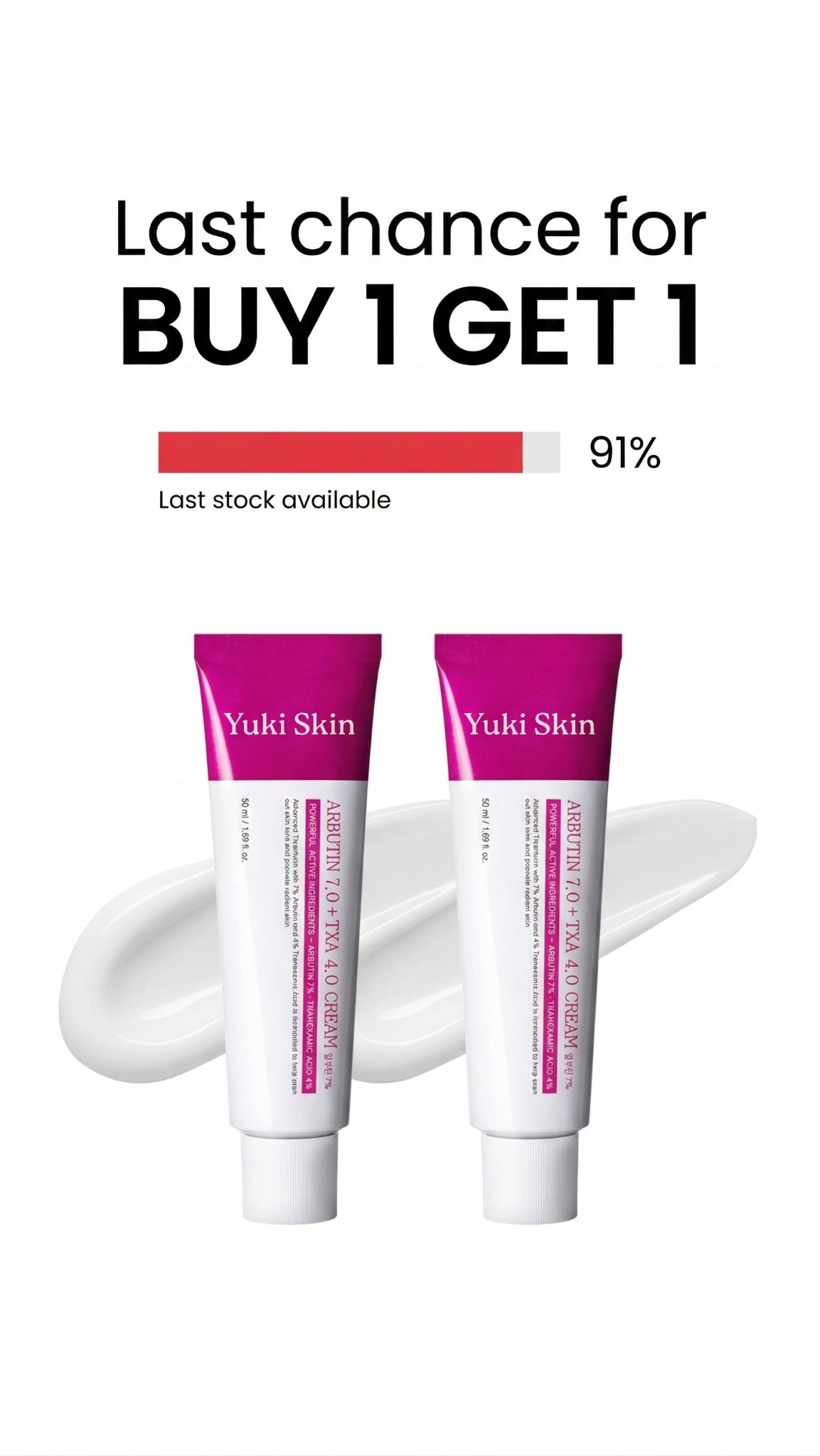 Yuki Skin Facebook ad from Mar 9, 2026