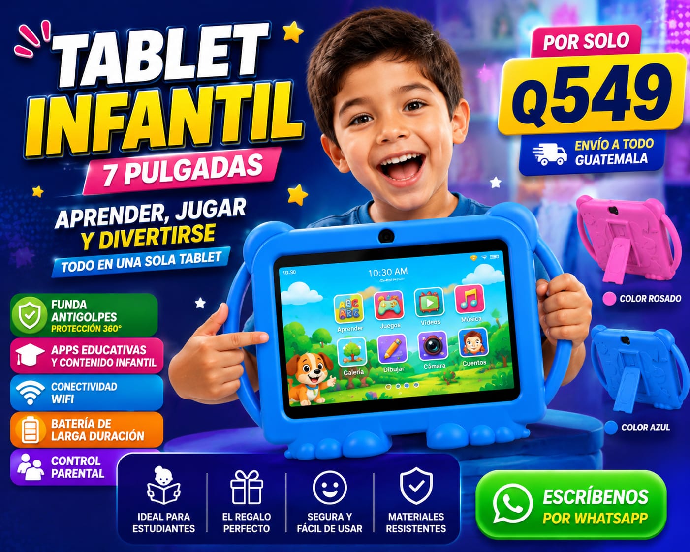 Las 3b Guate Facebook ad: TABLET 7 PULGADAS