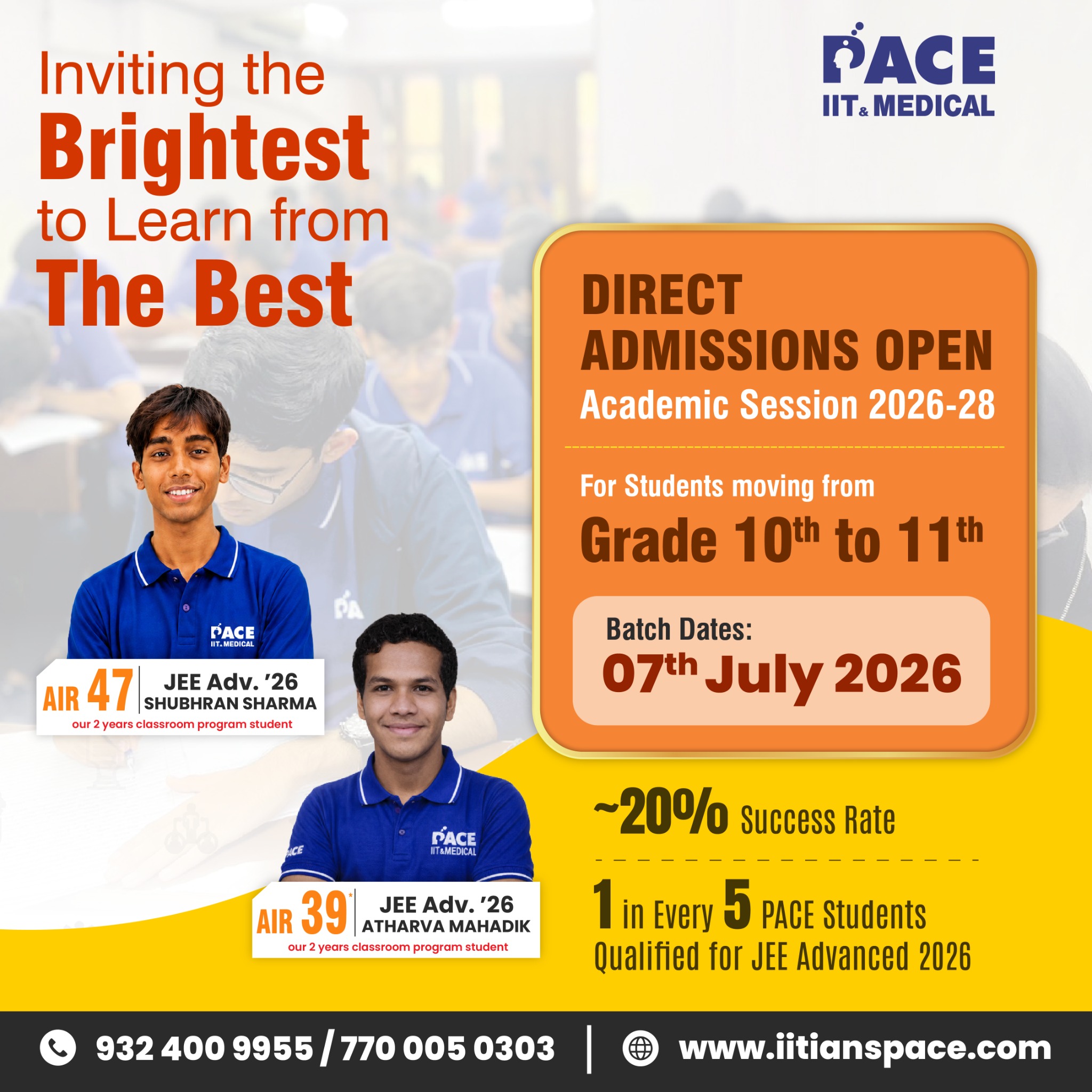 PACE - IIT & Medical Facebook ad