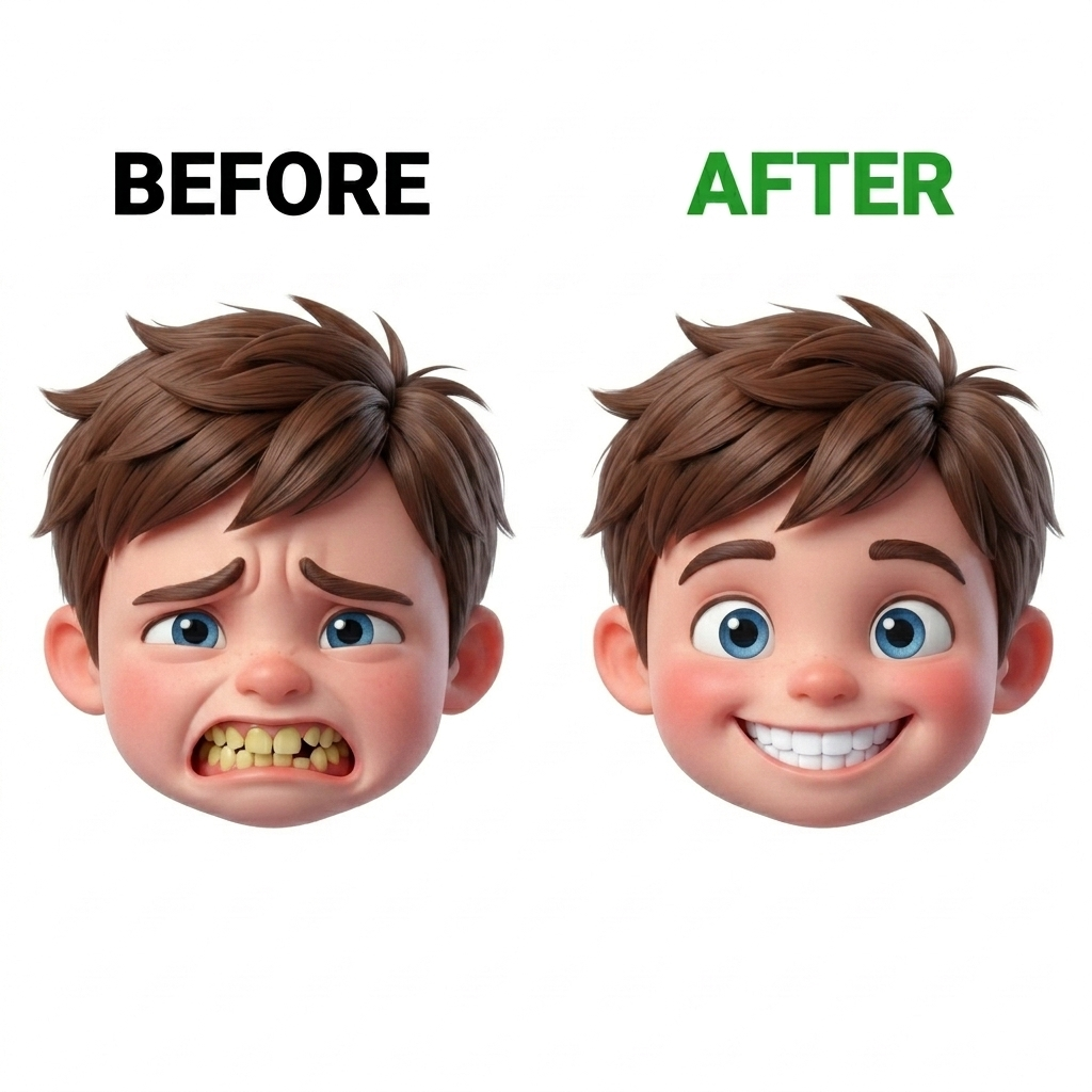 Smile Reset Facebook ad: Delete Yellow Teeth in 7 Days