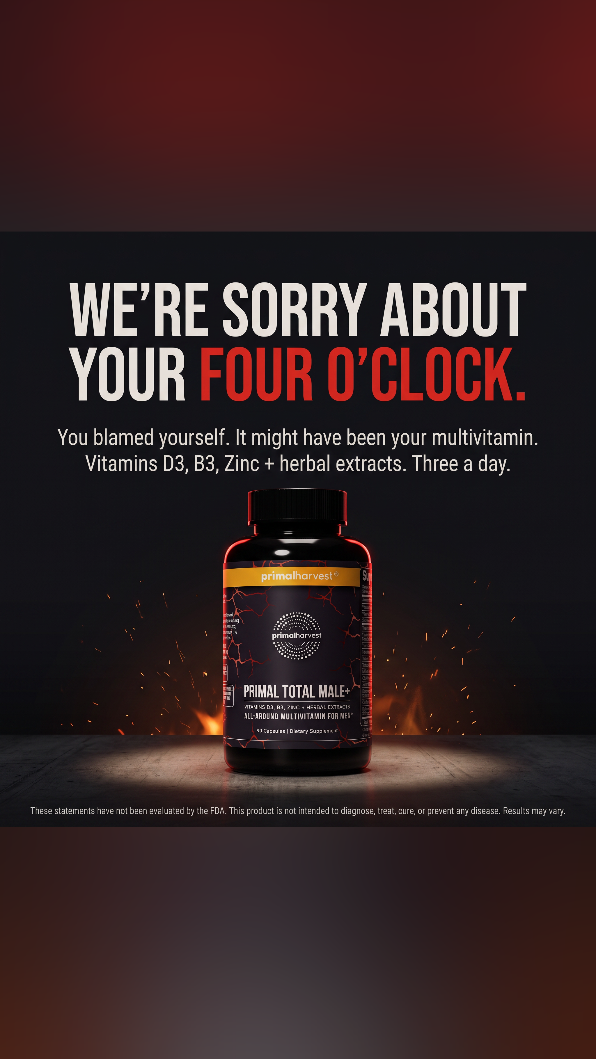 Primal Harvest Facebook ad: Support Healthy Hormone Levels
