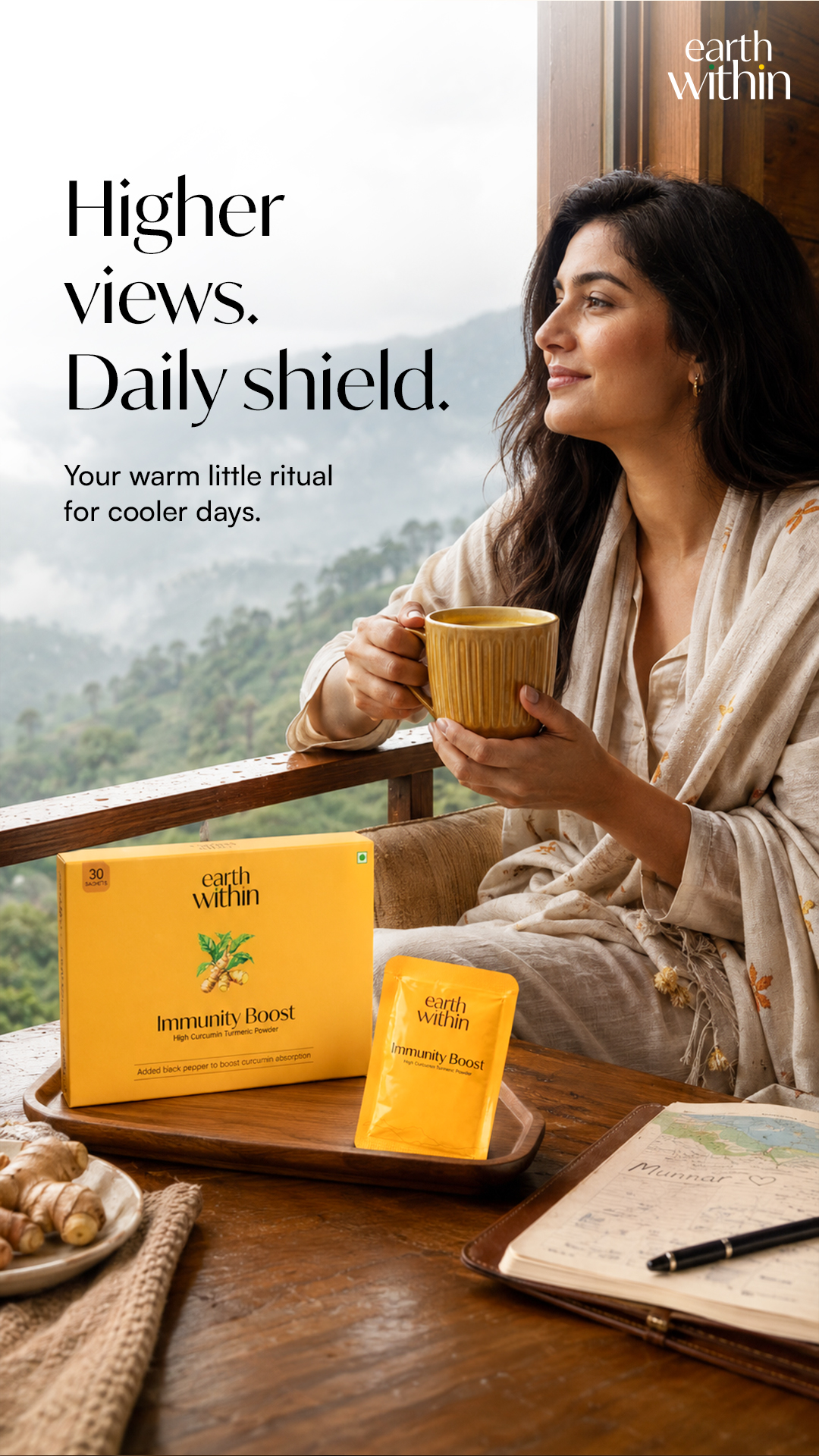 Earth Within Facebook ad: Start your wellness ritual today.