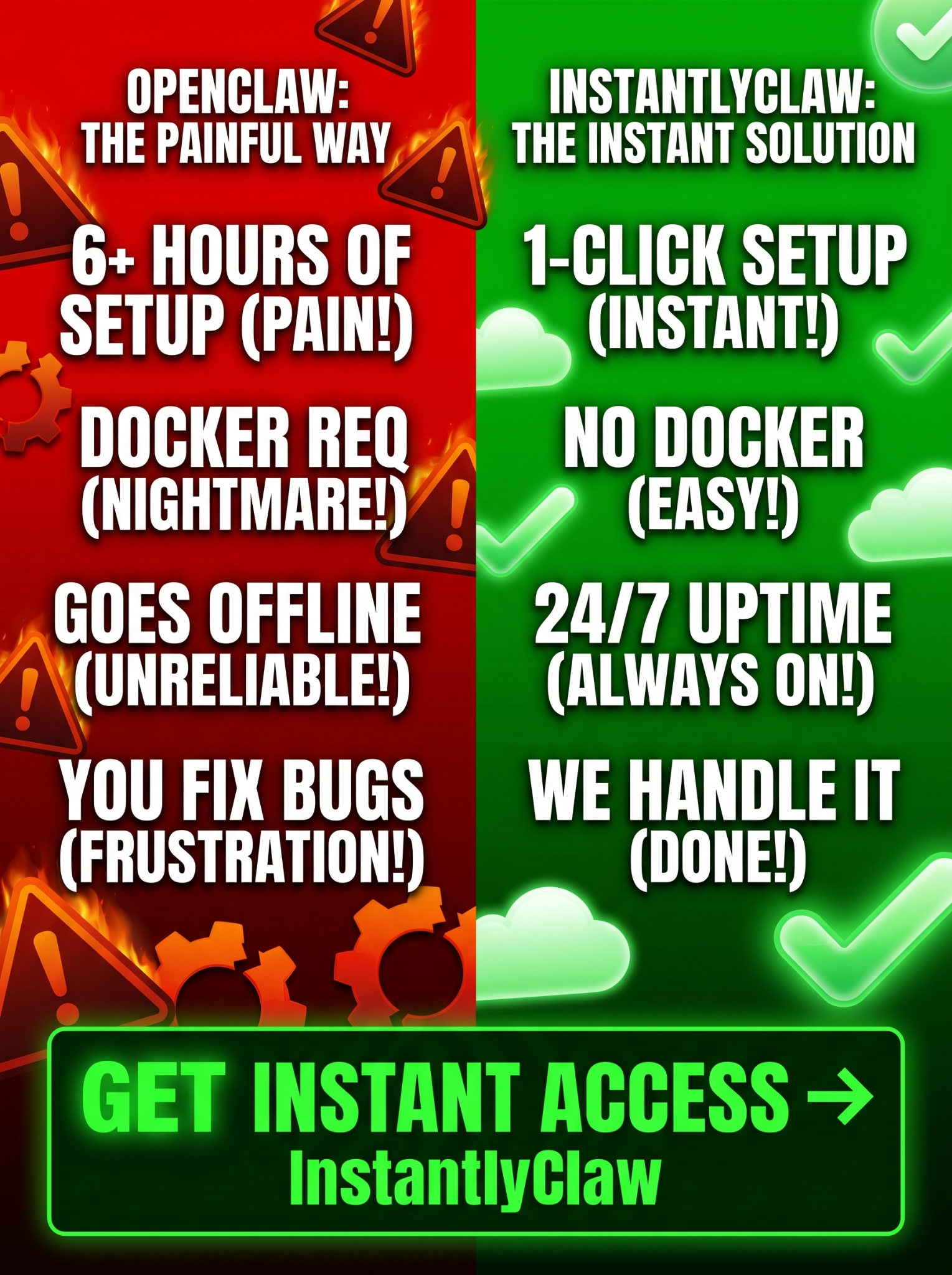 Movirarel Facebook ad: InstantlyClaw, Watch: Deploy OpenClaw in 4 Minutes