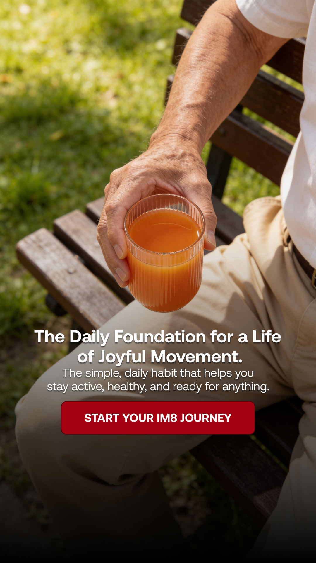 IM8 Facebook ad: Keep Moving. Keep Living.
