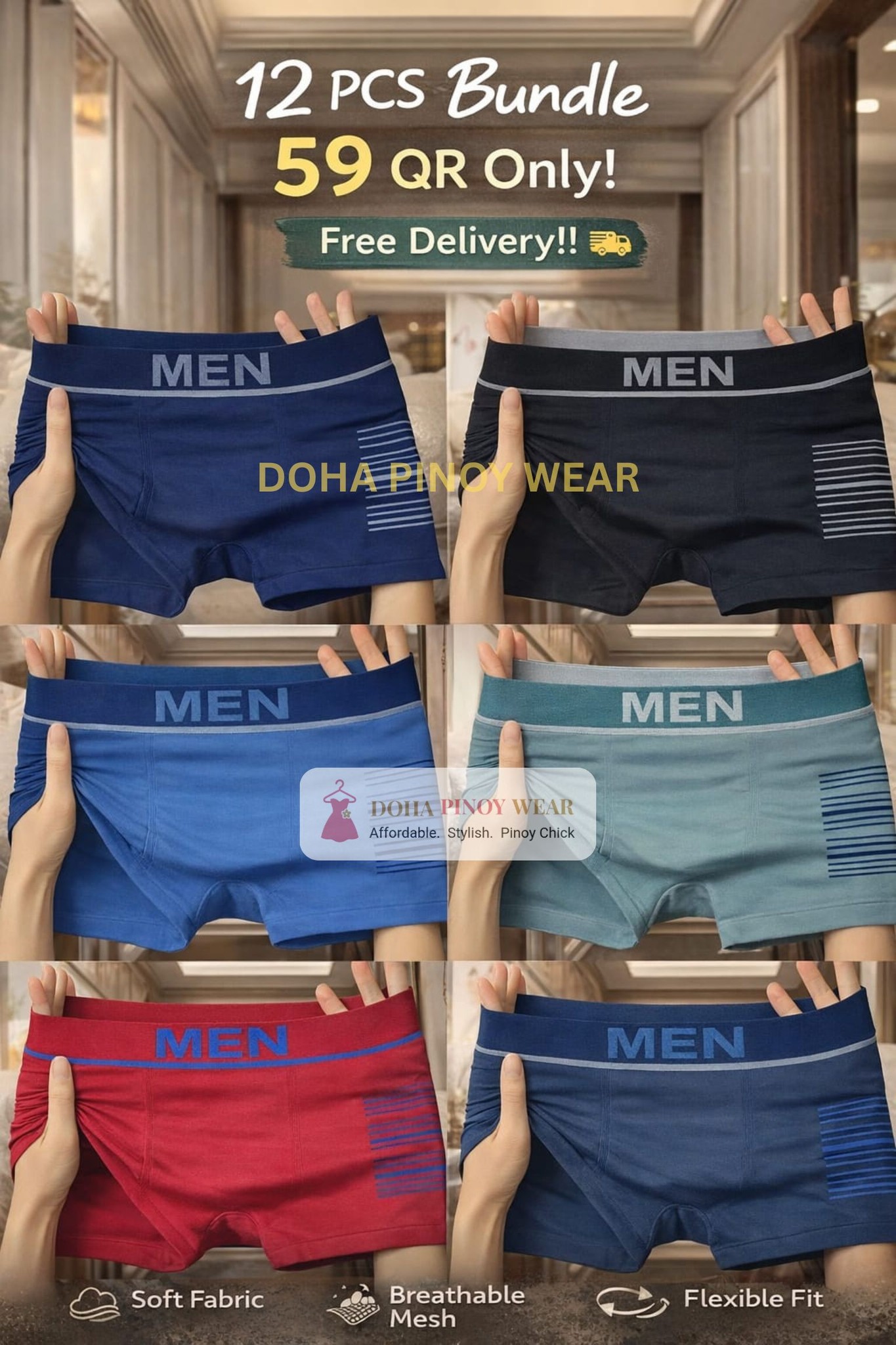 Doha Pinoy Wear Facebook ad: Tired of uncomfortable underwear?