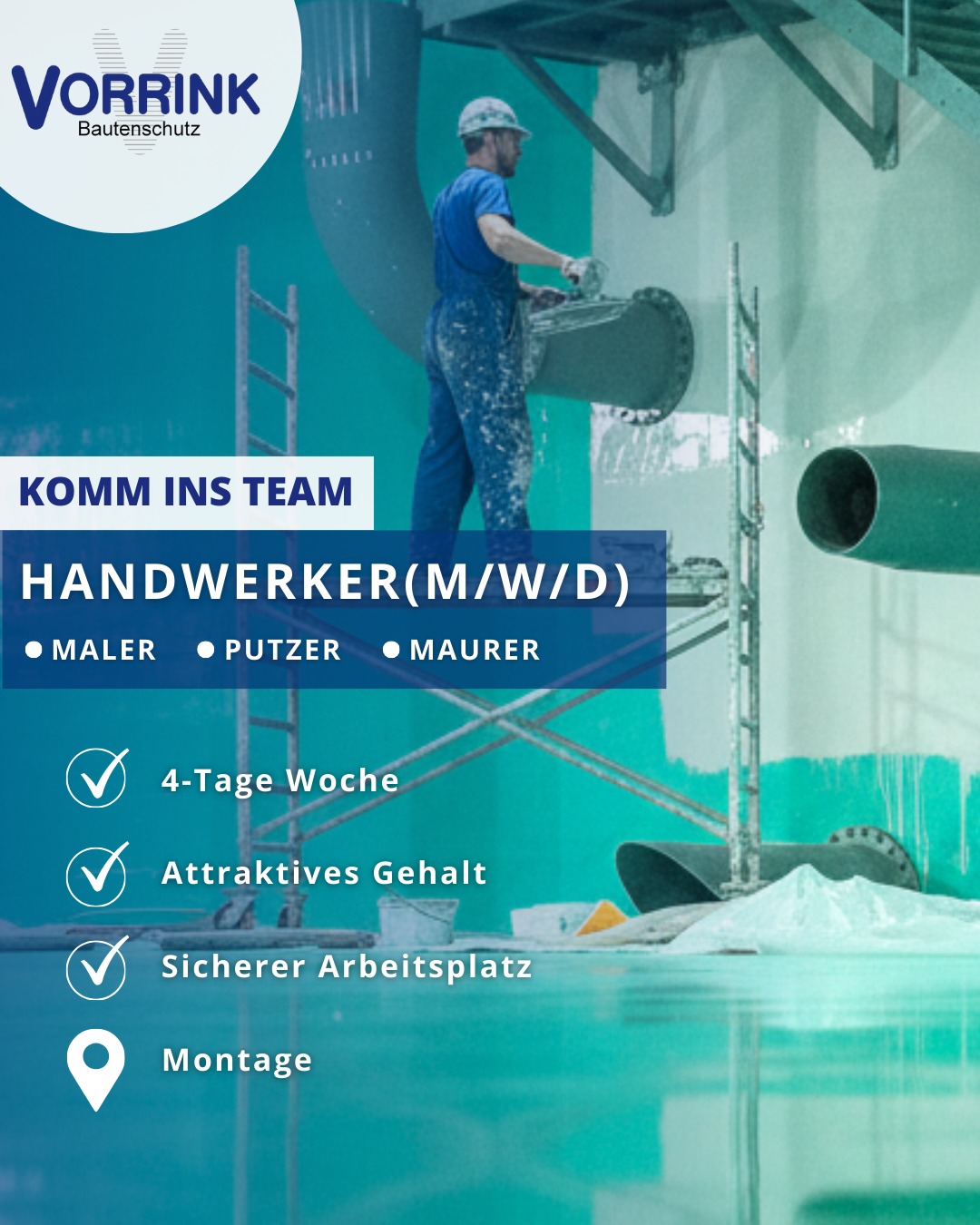 Vorrink Bautenschutz Facebook ad: BOCK AUF WAS NEUES?