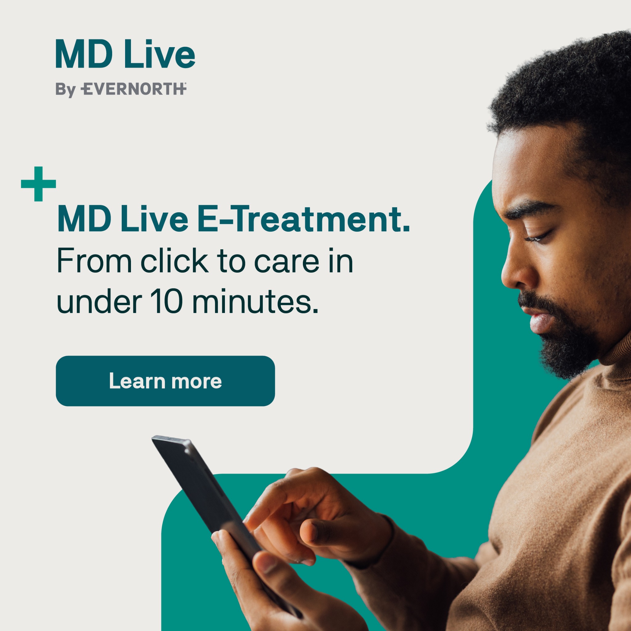 MD Live by Evernorth Facebook ad