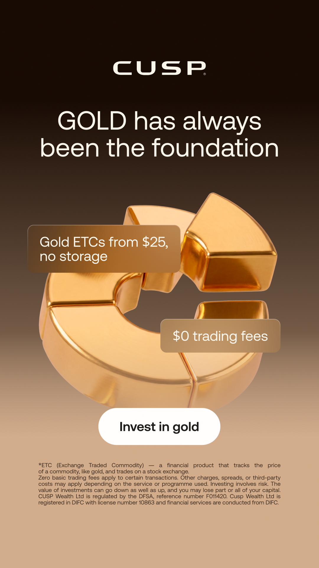 CUSP Wealth Facebook ad