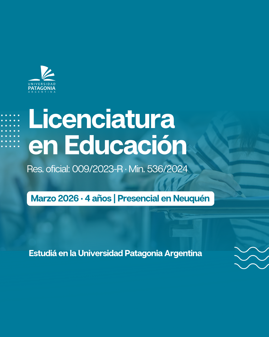 Universidad Patagonia Argentina Facebook ad