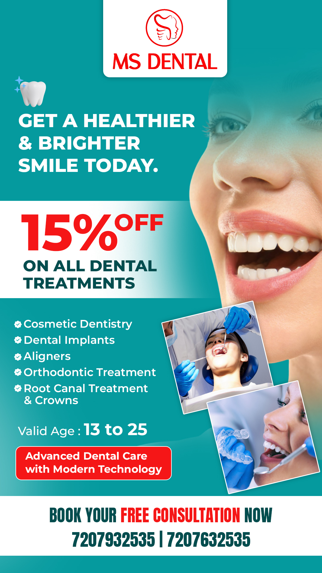 MS Dental Hospital Facebook ad from Mar 6, 2026
