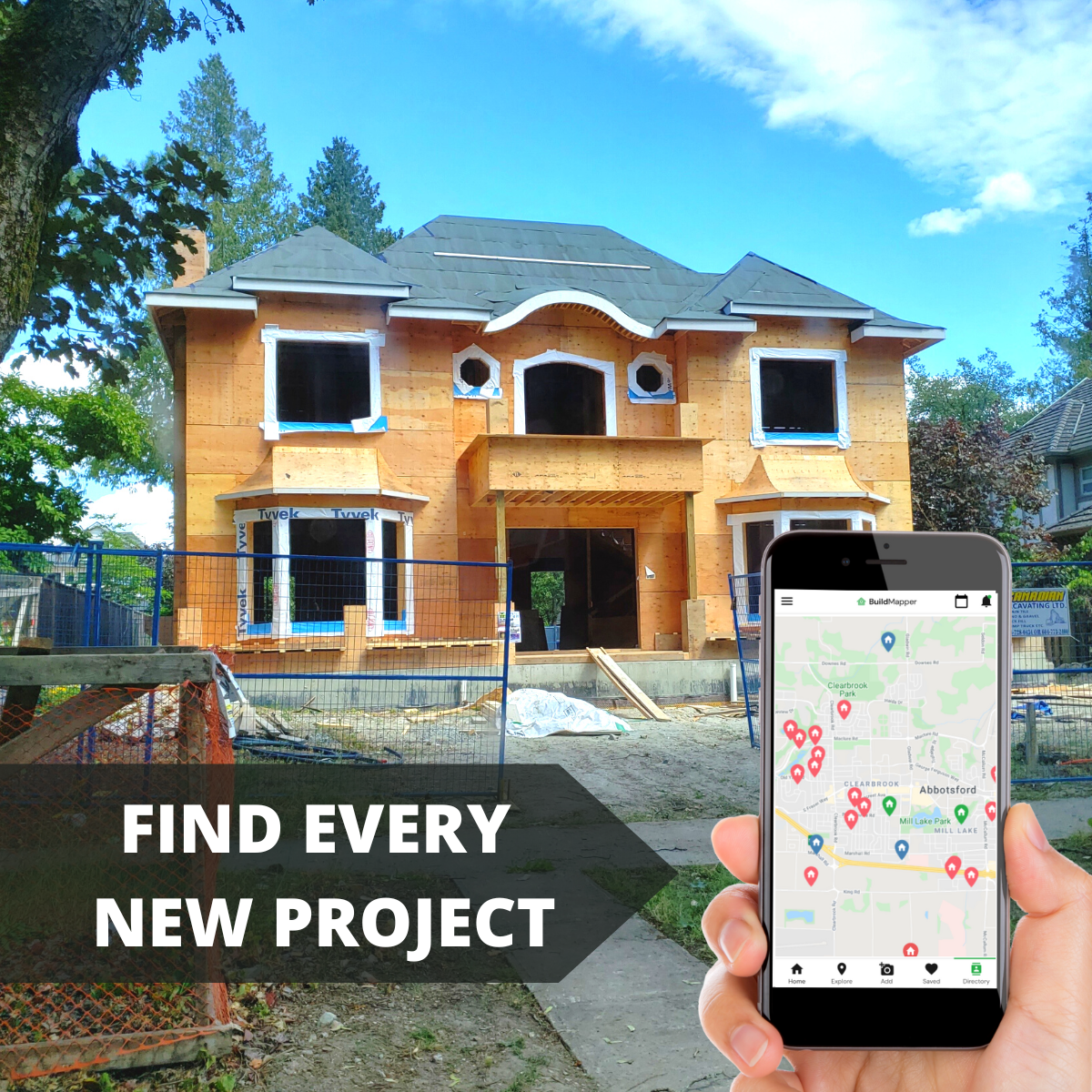 BuildMapper Facebook ad: BC Contractors and Suppliers! Need Projects?