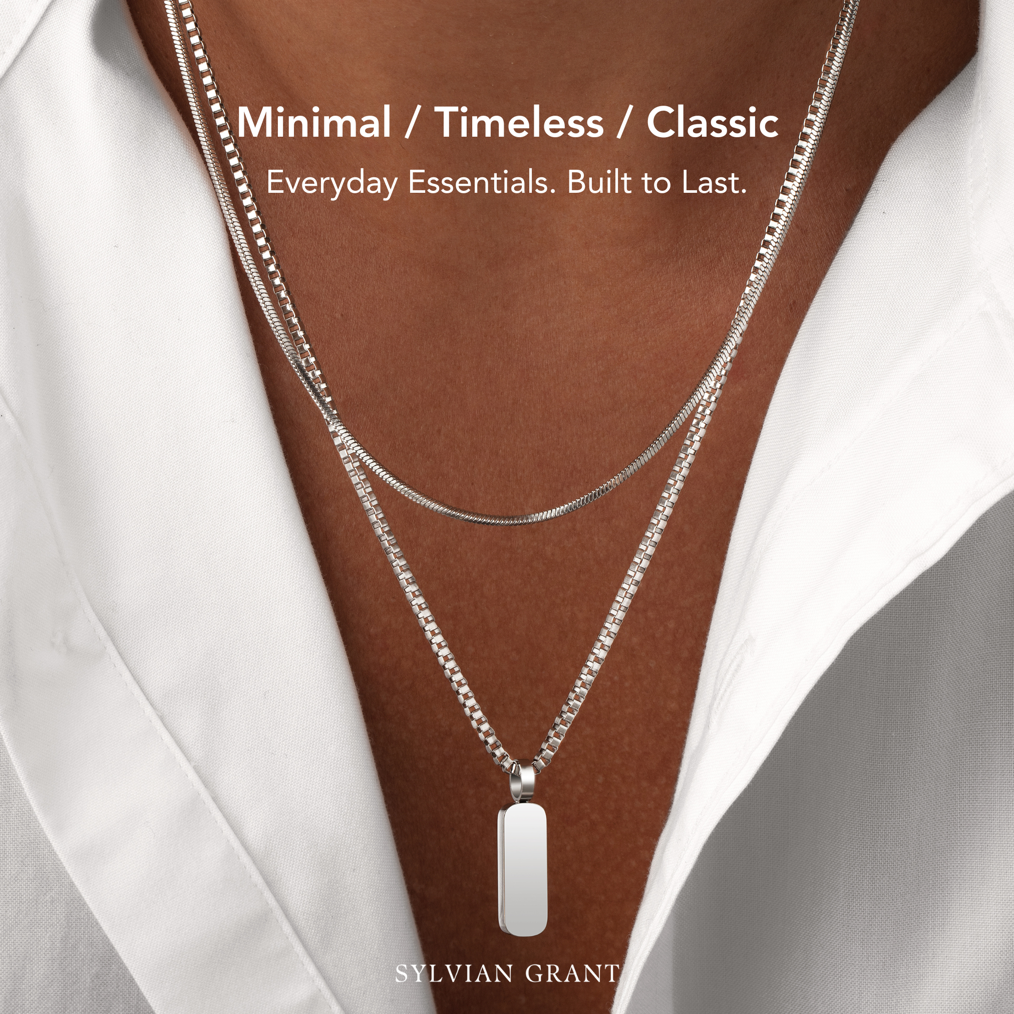 Sylvian Grant Facebook ad: Minimal Pendant Duo