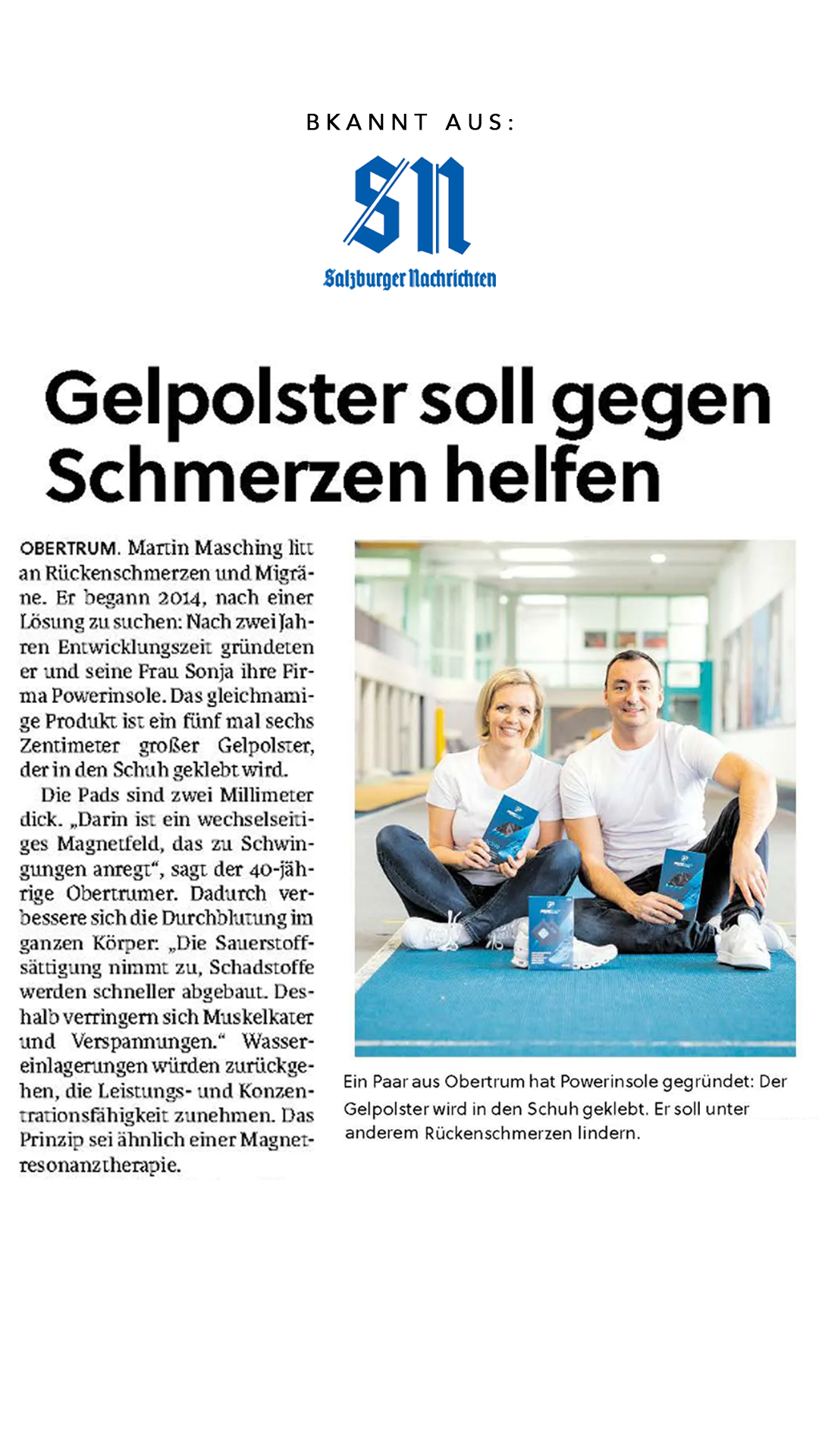 Powerinsole Facebook ad