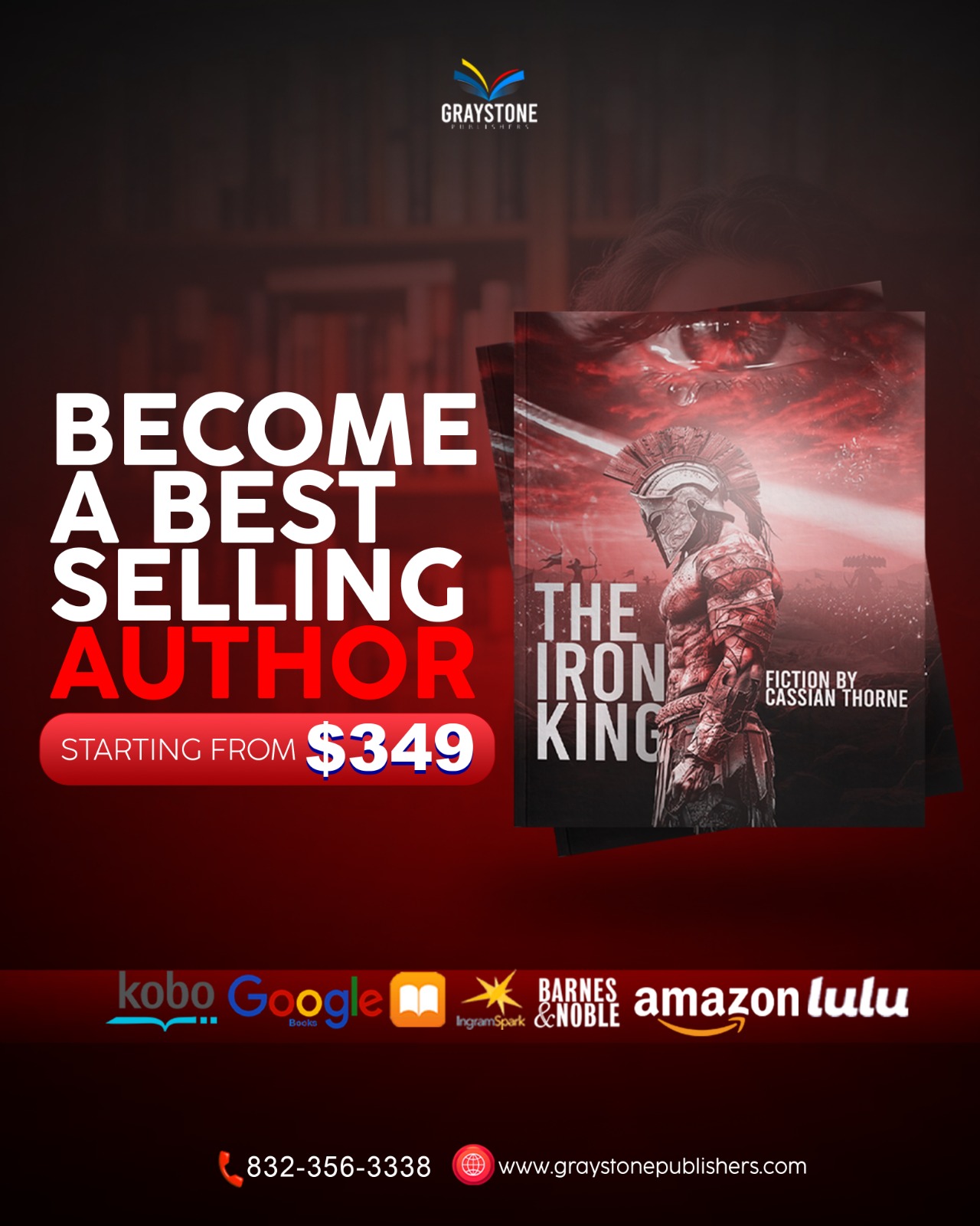 GrayStone Publishers Facebook ad: Get Your Book Published