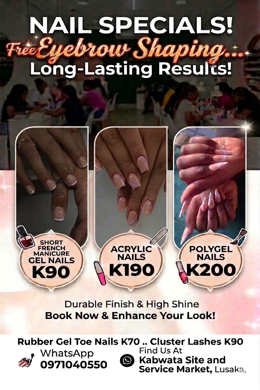 Clean chic Facebook ad: Come to kabwata site and service.