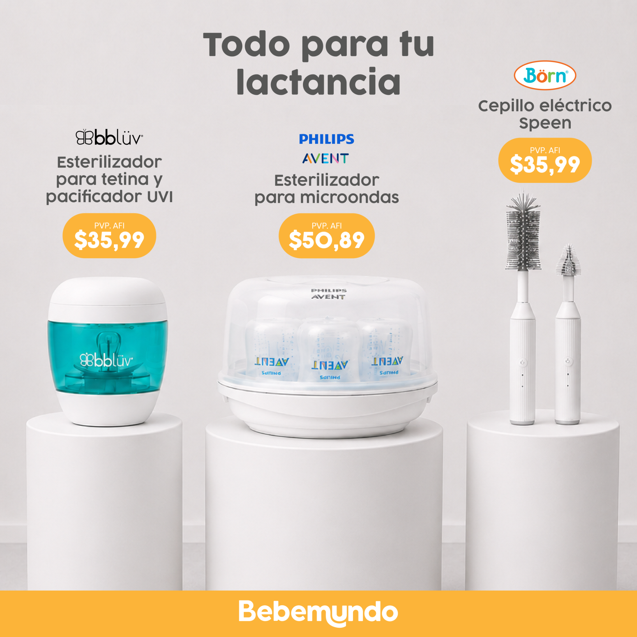 Bebemundo Ecuador Facebook ad: Todo para vivir tu lactancia a tu manera