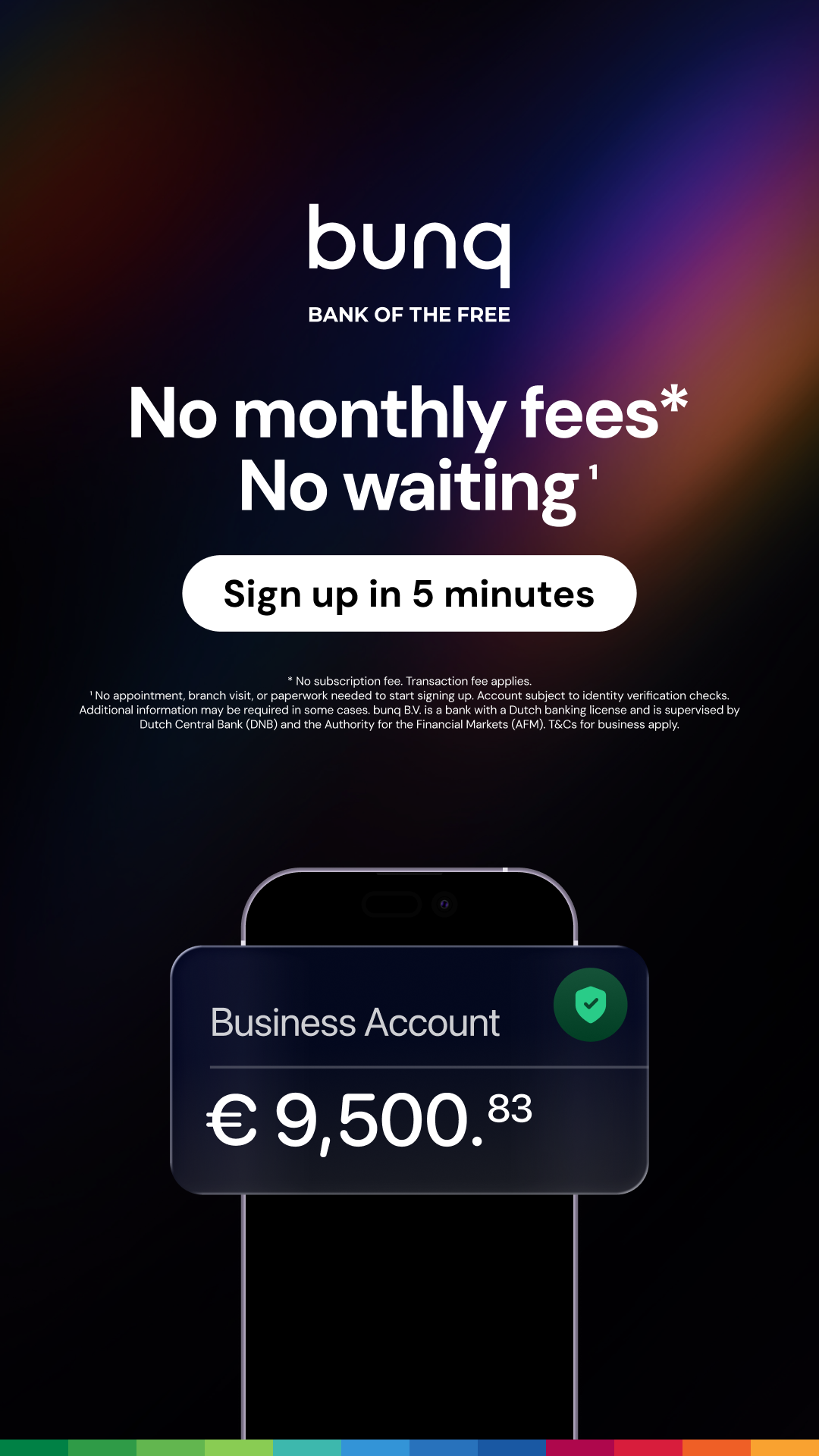 bunq Facebook ad