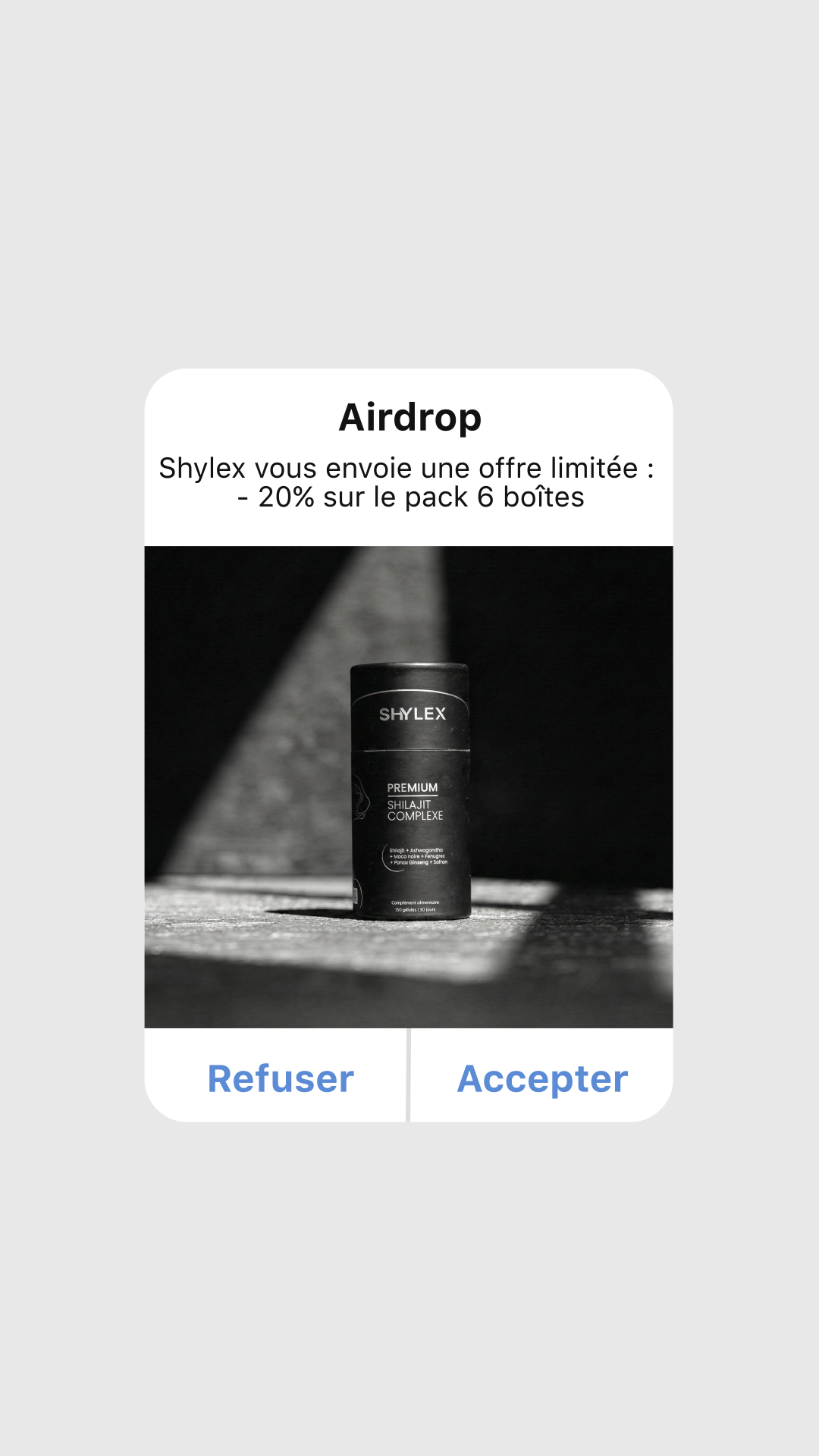 Shylex Facebook ad