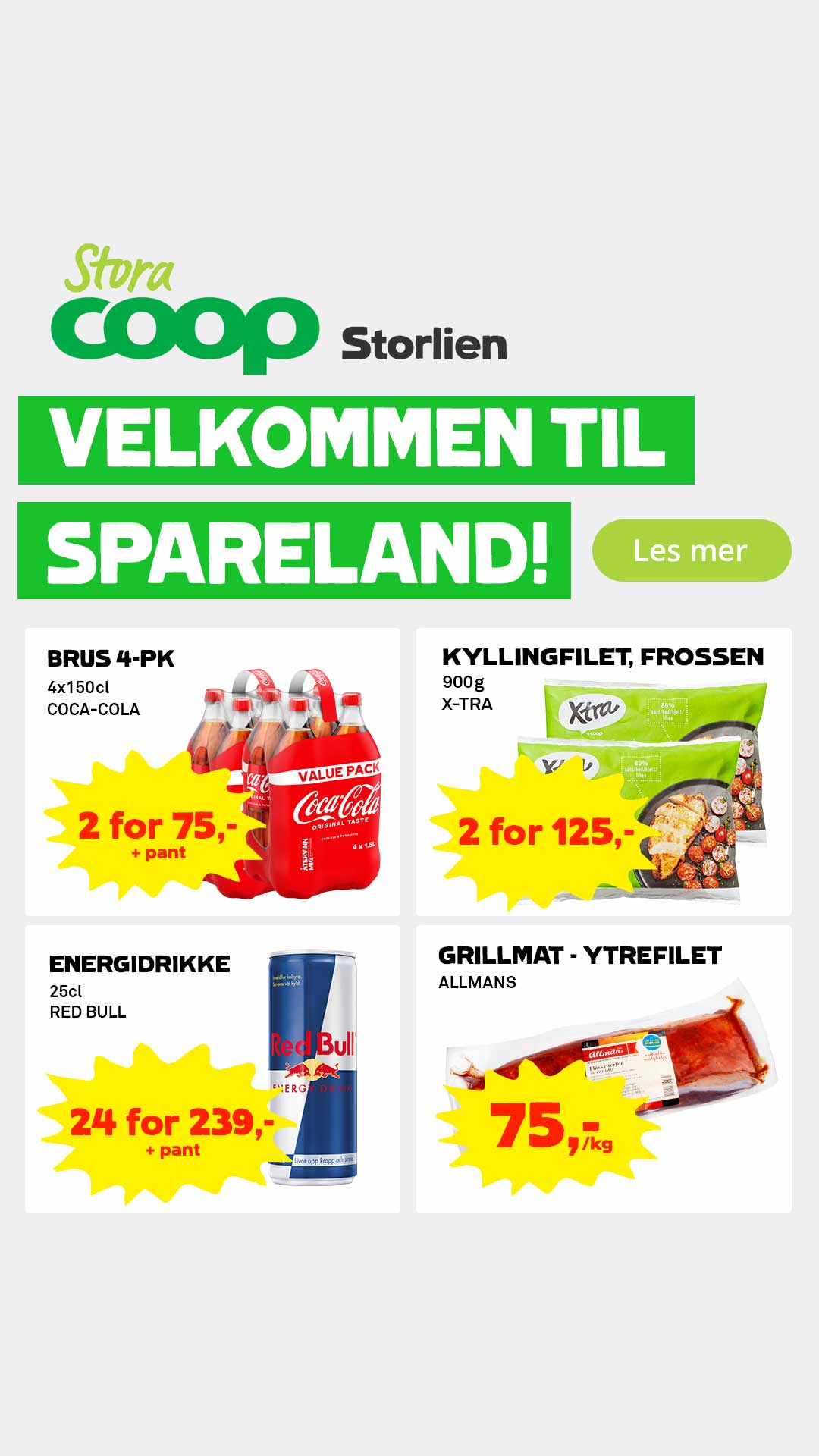 Stora Coop Storlien Facebook ad from May 24, 2026