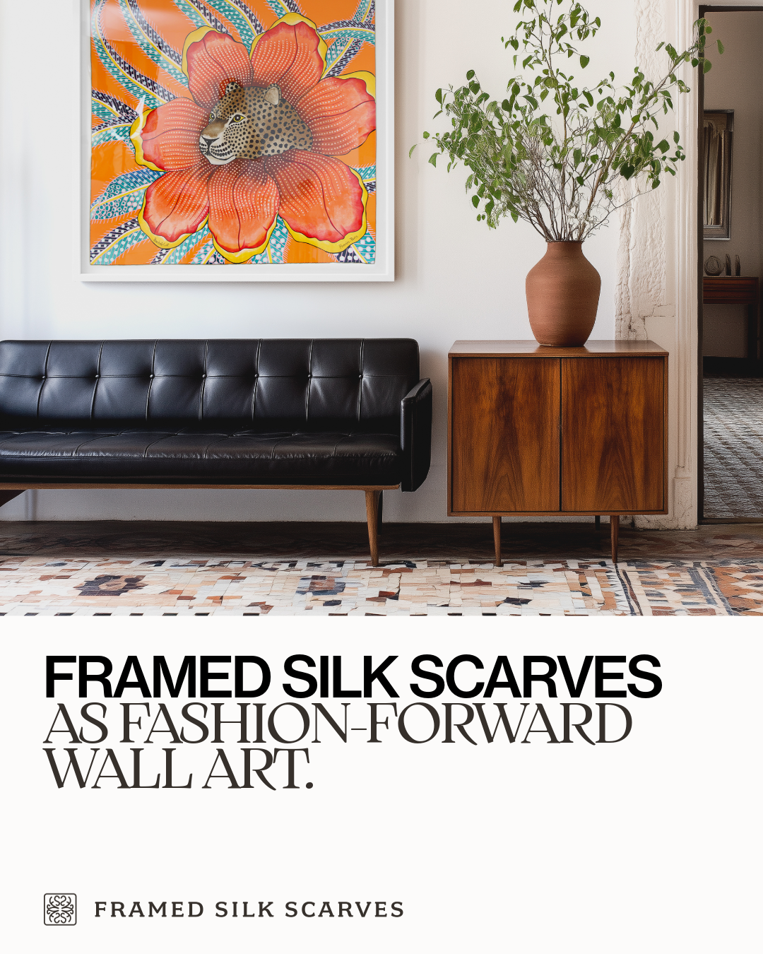 Framed Silk Scarves Facebook ad