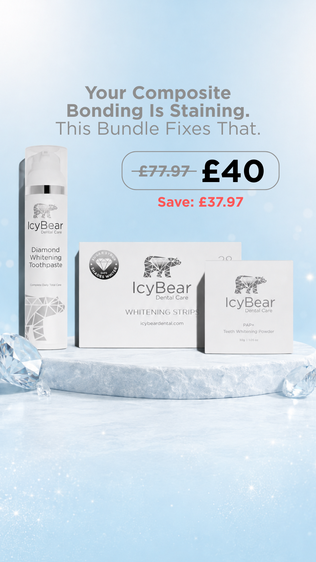 Icy Bear Dental Facebook ad