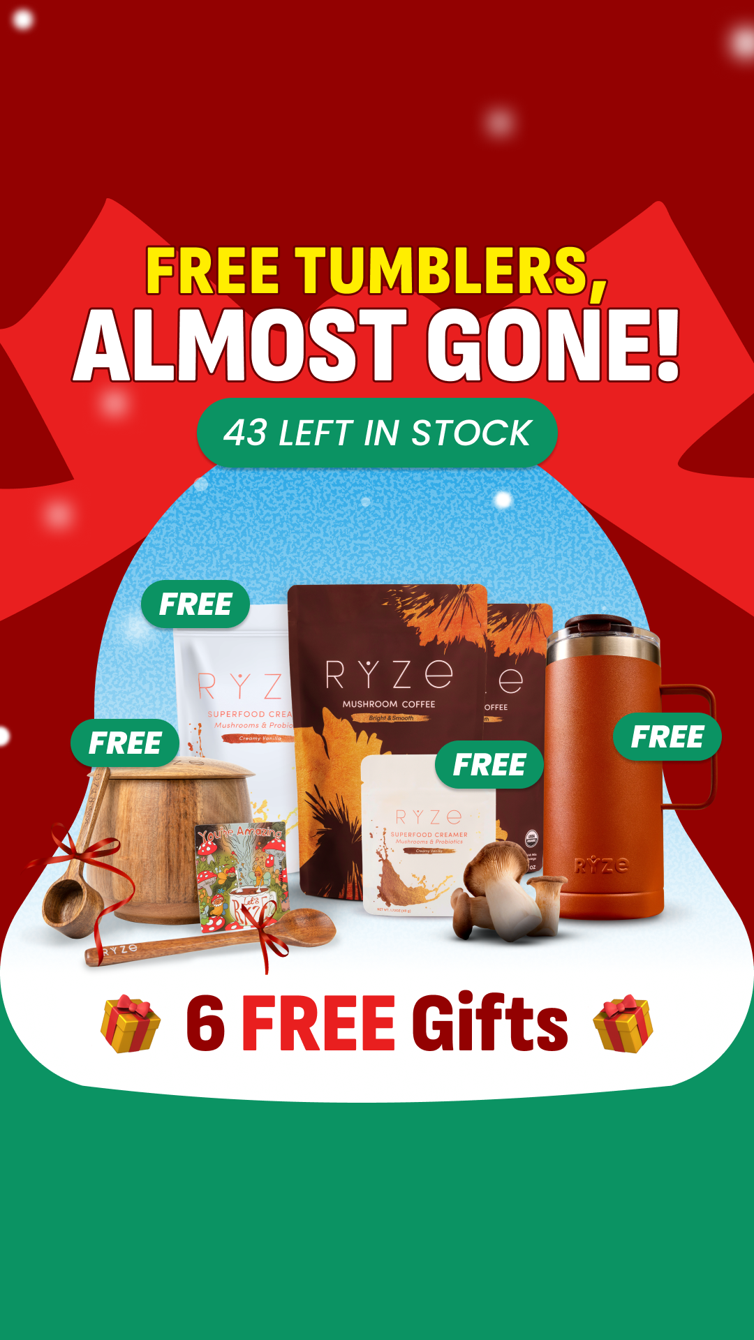RYZE Superfoods Facebook ad