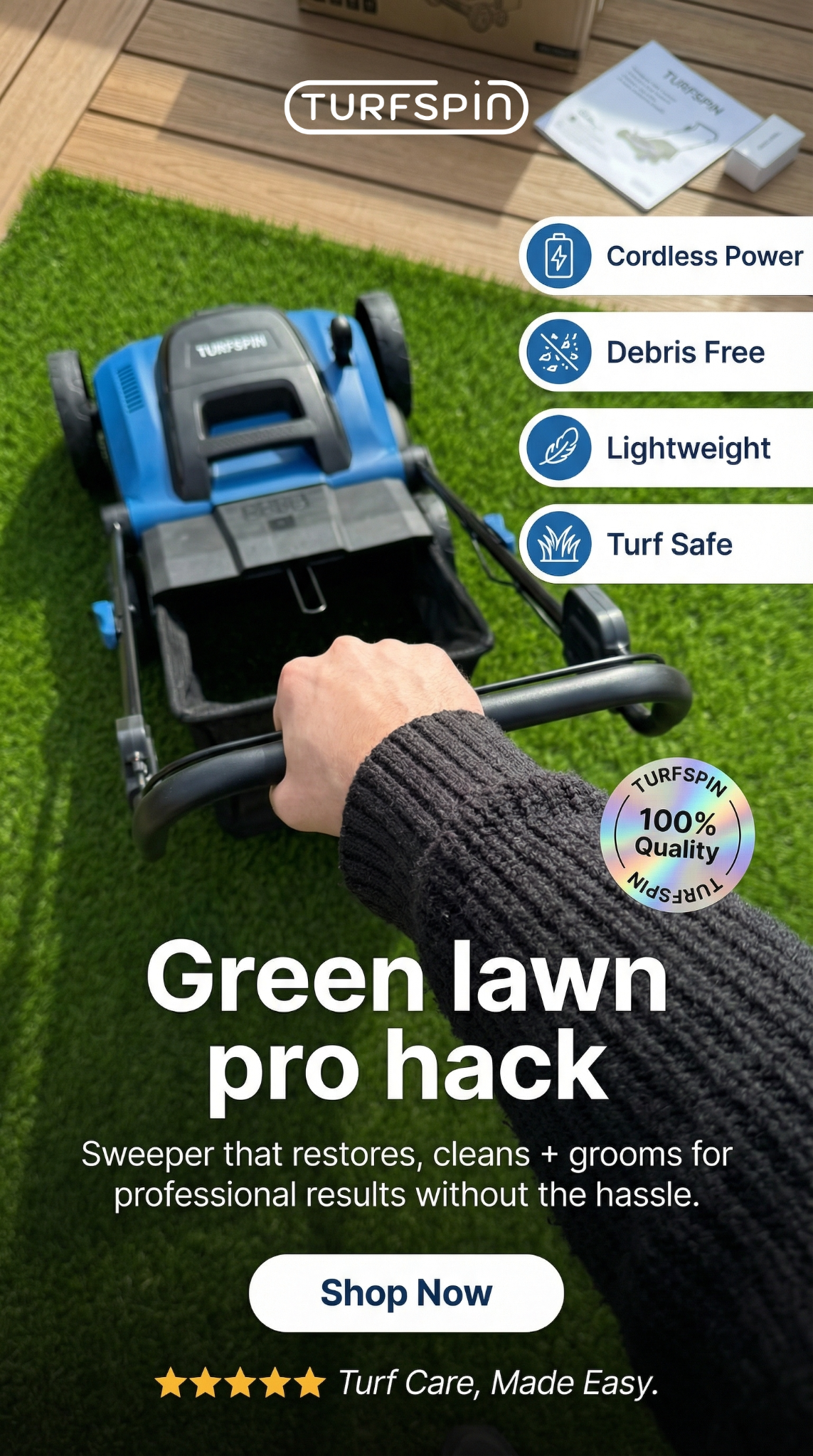 TurfSpin Facebook ad