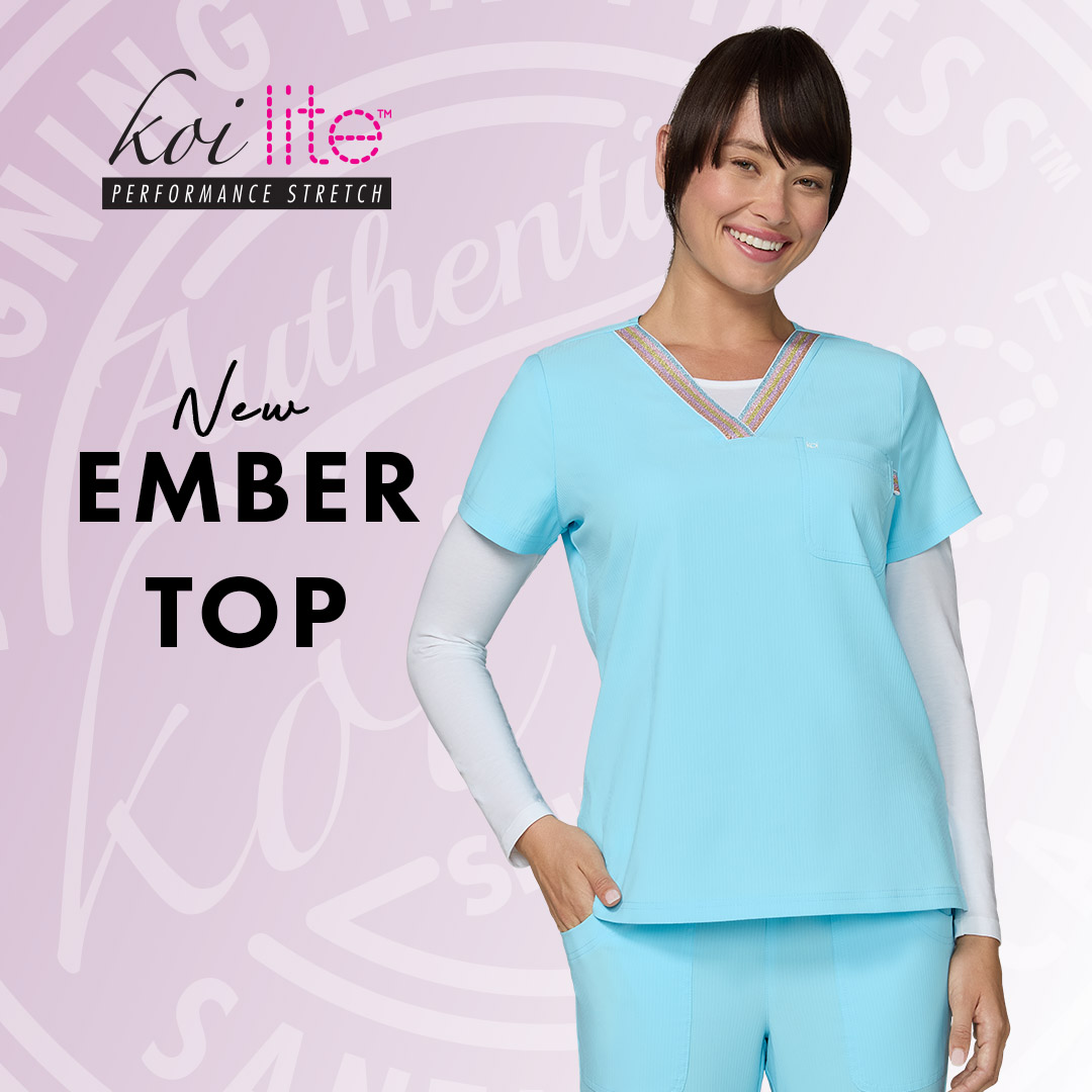koi Designer Scrubs Facebook ad