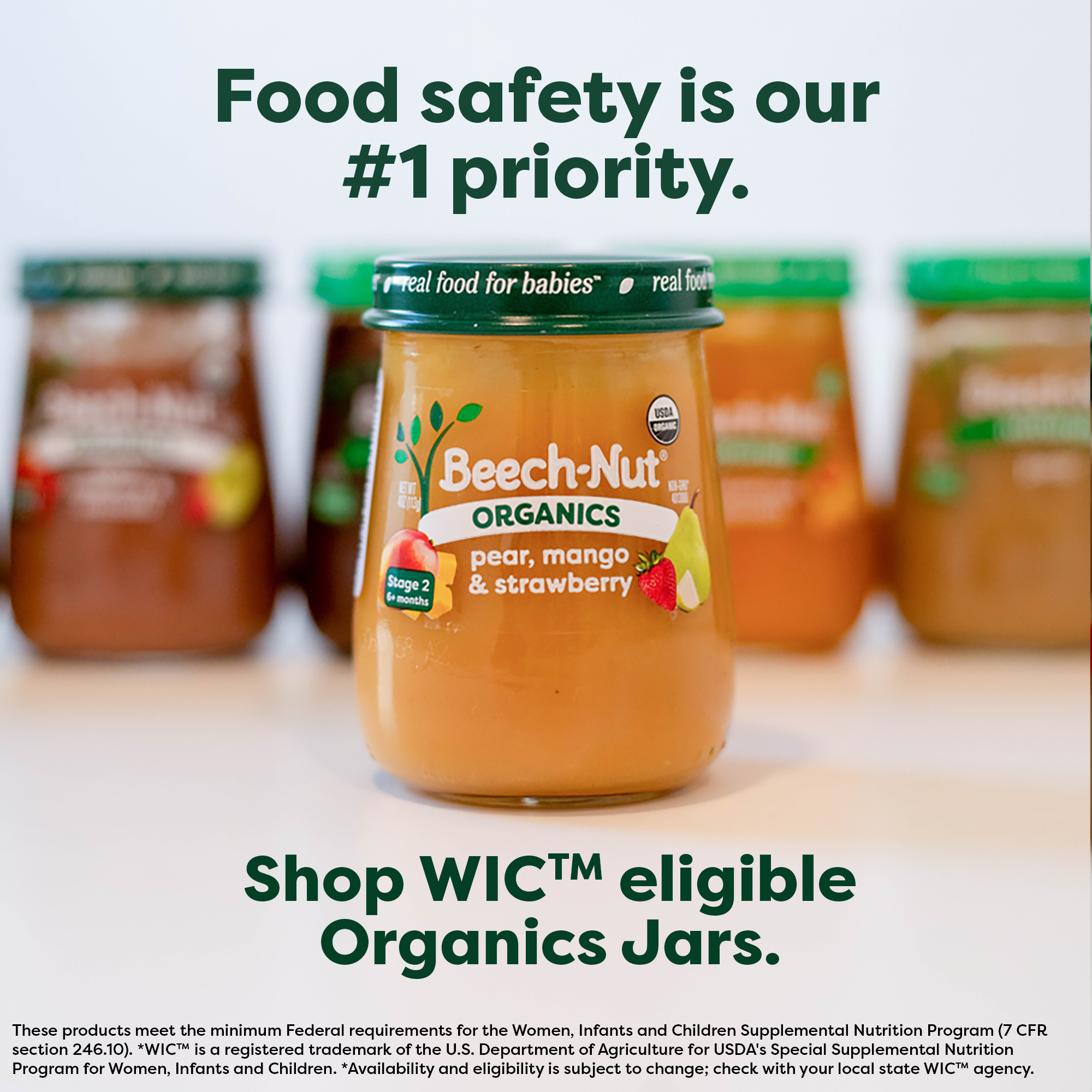 Beech-Nut Facebook ad: WIC Eligible Organics Jars