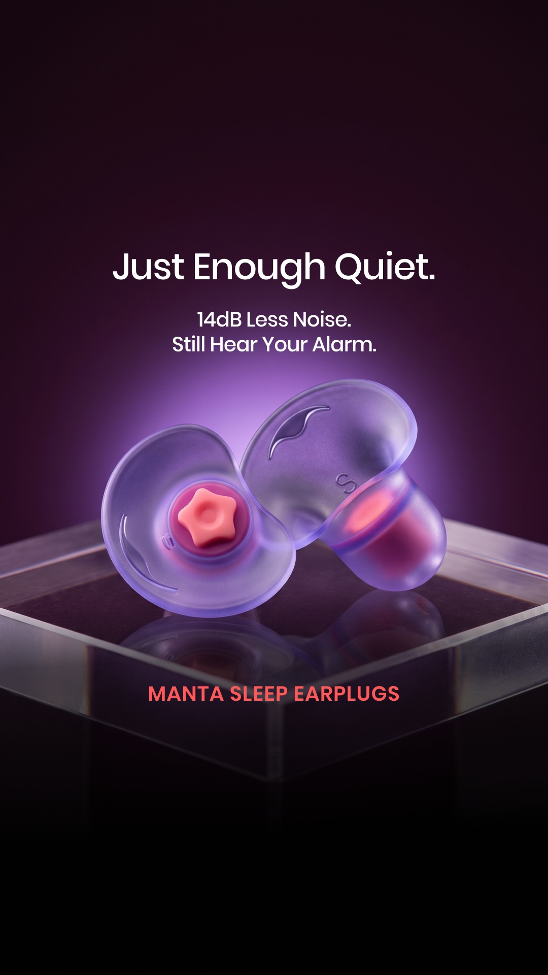 Manta Sleep Facebook ad: Loud Noise Out. Alarm In.