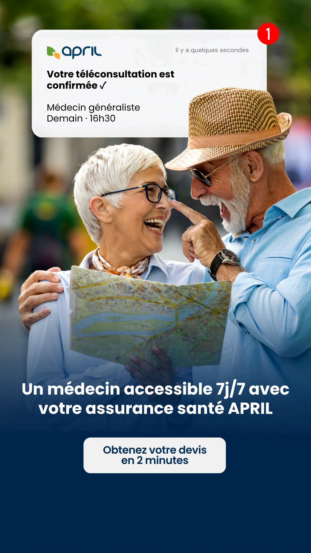 APRIL Facebook ad from Sep 14, 2026