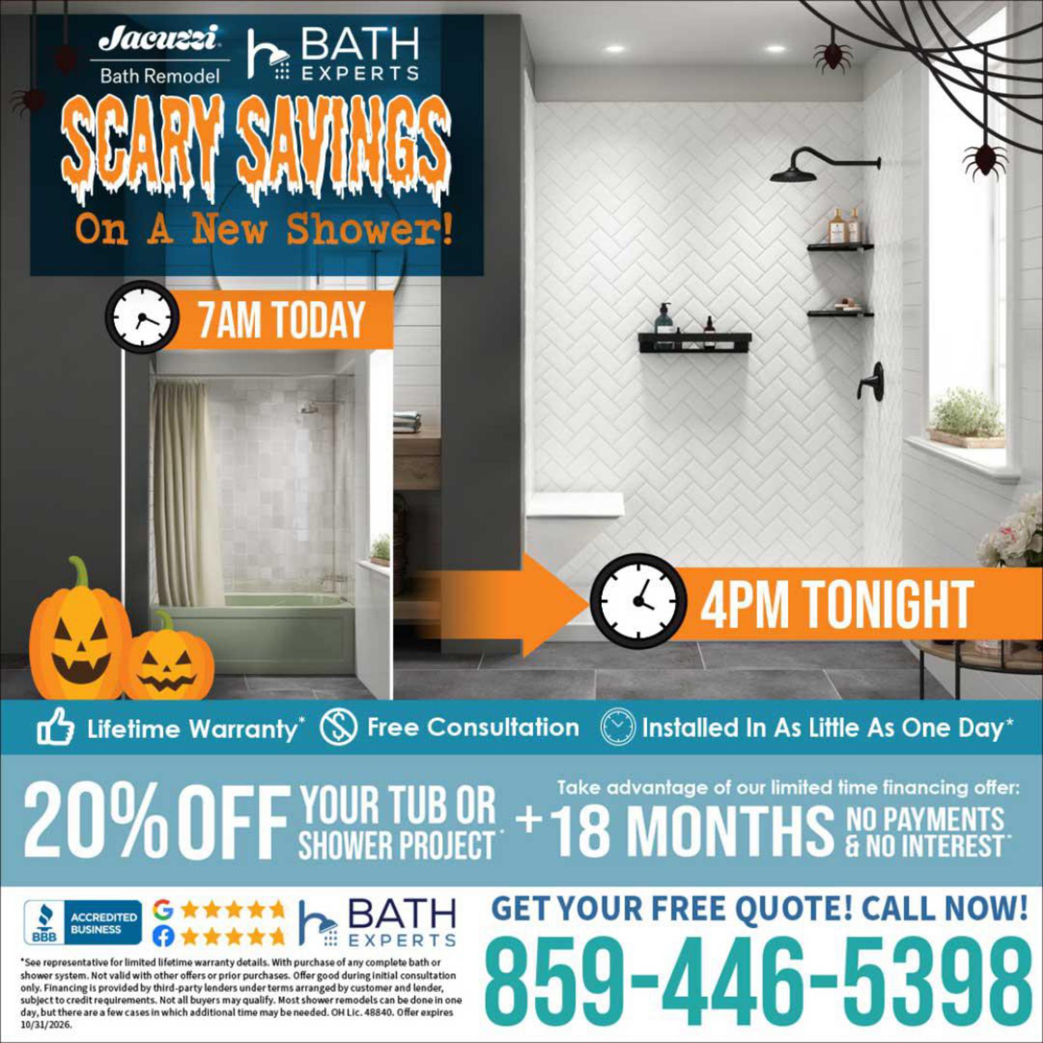Bath & Cabinet Experts Facebook ad: Visit our website for more details about this…