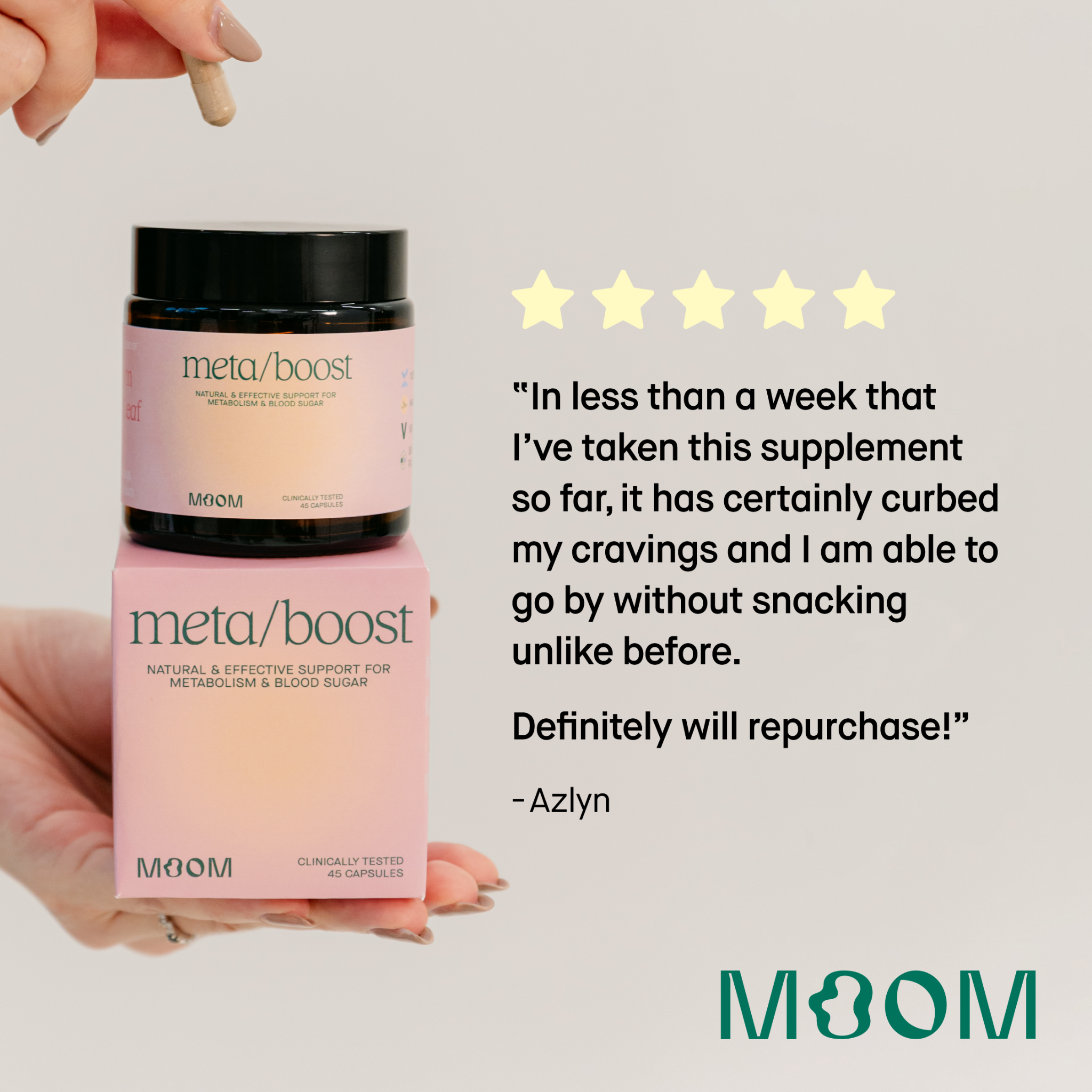 Moom Facebook ad