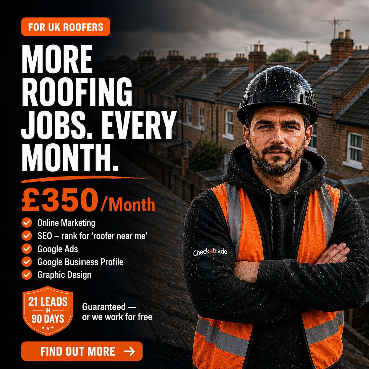 Helith Marketing Facebook ad: Get More Roofing Jobs Every Month