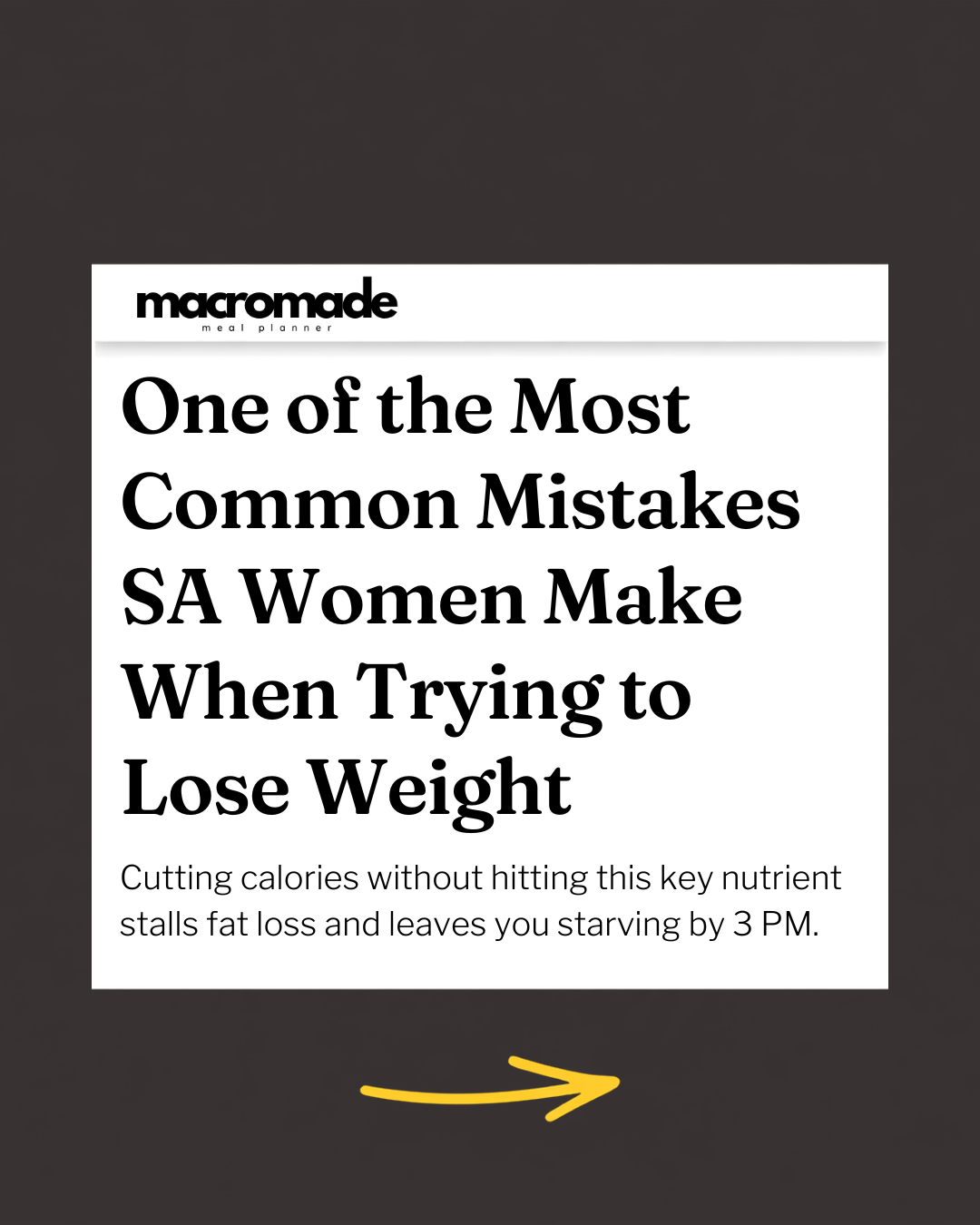 Macromade Meal Planner  Facebook ad
