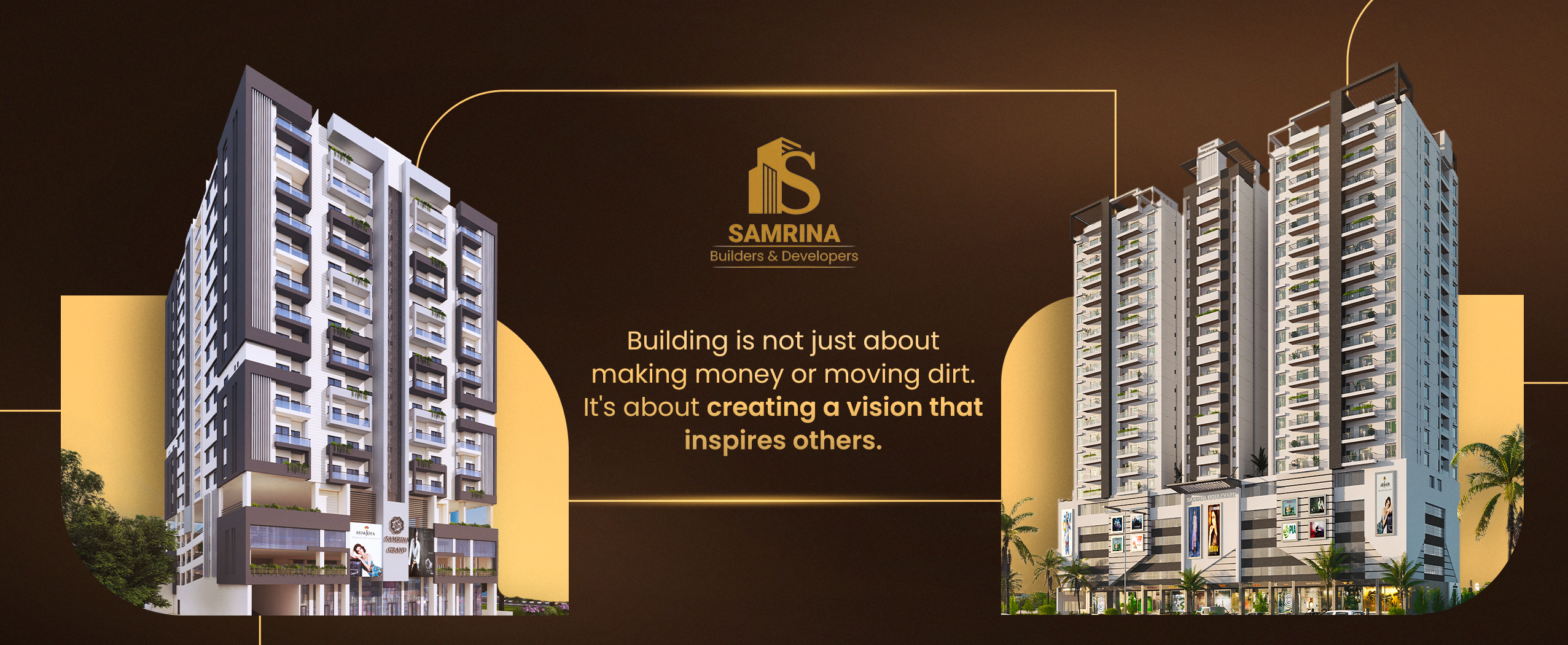 Samrina Builders & Developers Facebook ad: Samrina Builder's has successfully completed numerous…