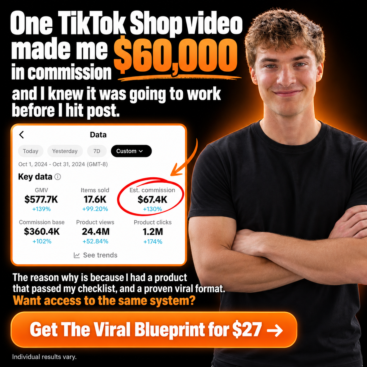 C.J. Weber Facebook ad